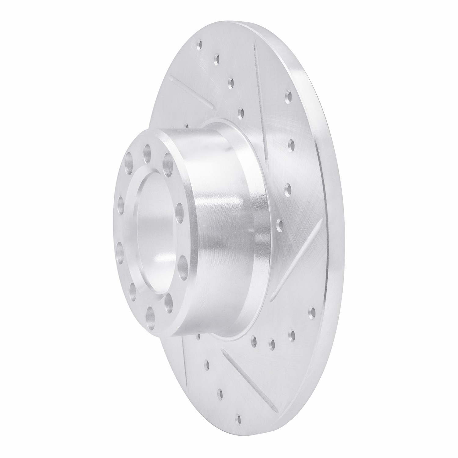 DYN 631-63006R DFC Brake Rotor - Drilled and Slotted - Silver - Image 3