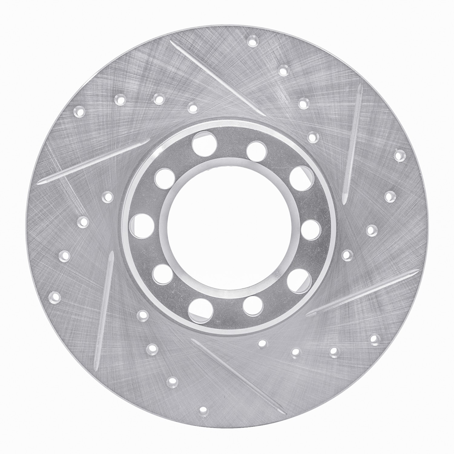 DYN 631-63006R DFC Brake Rotor - Drilled and Slotted - Silver - Image 5