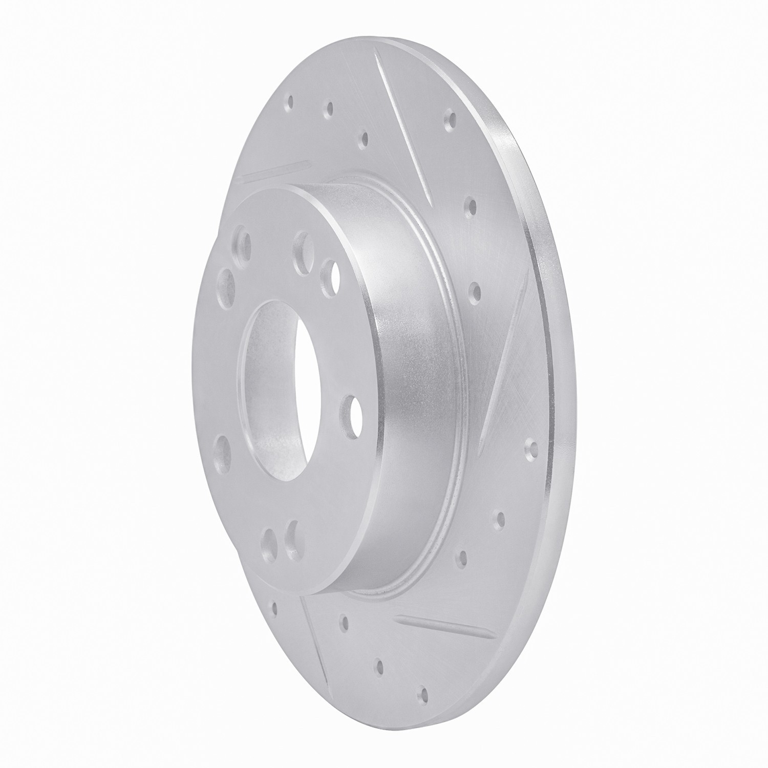 DYN 631-63011R DFC Brake Rotor - Drilled and Slotted - Silver - Image 4