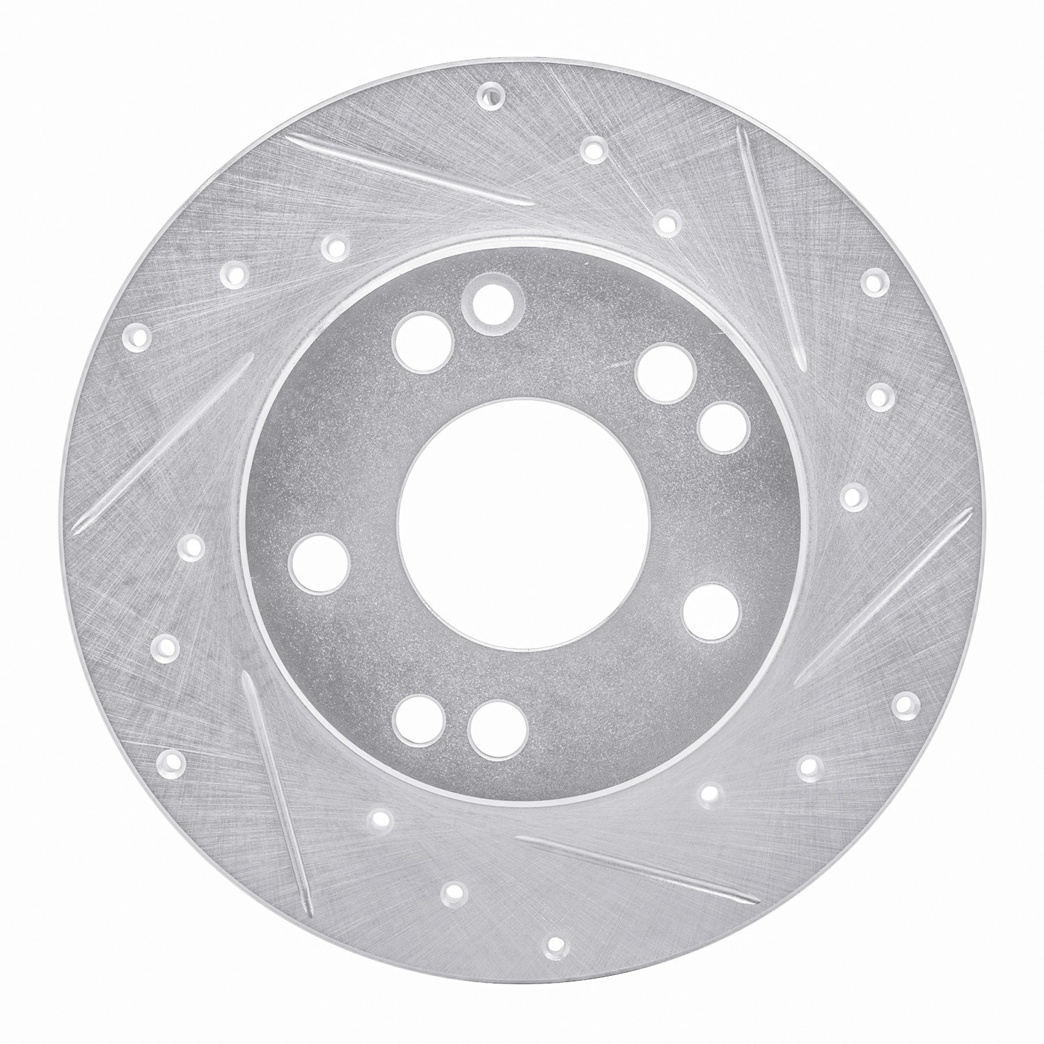 DYN 631-63011R DFC Brake Rotor - Drilled and Slotted - Silver - Image 5