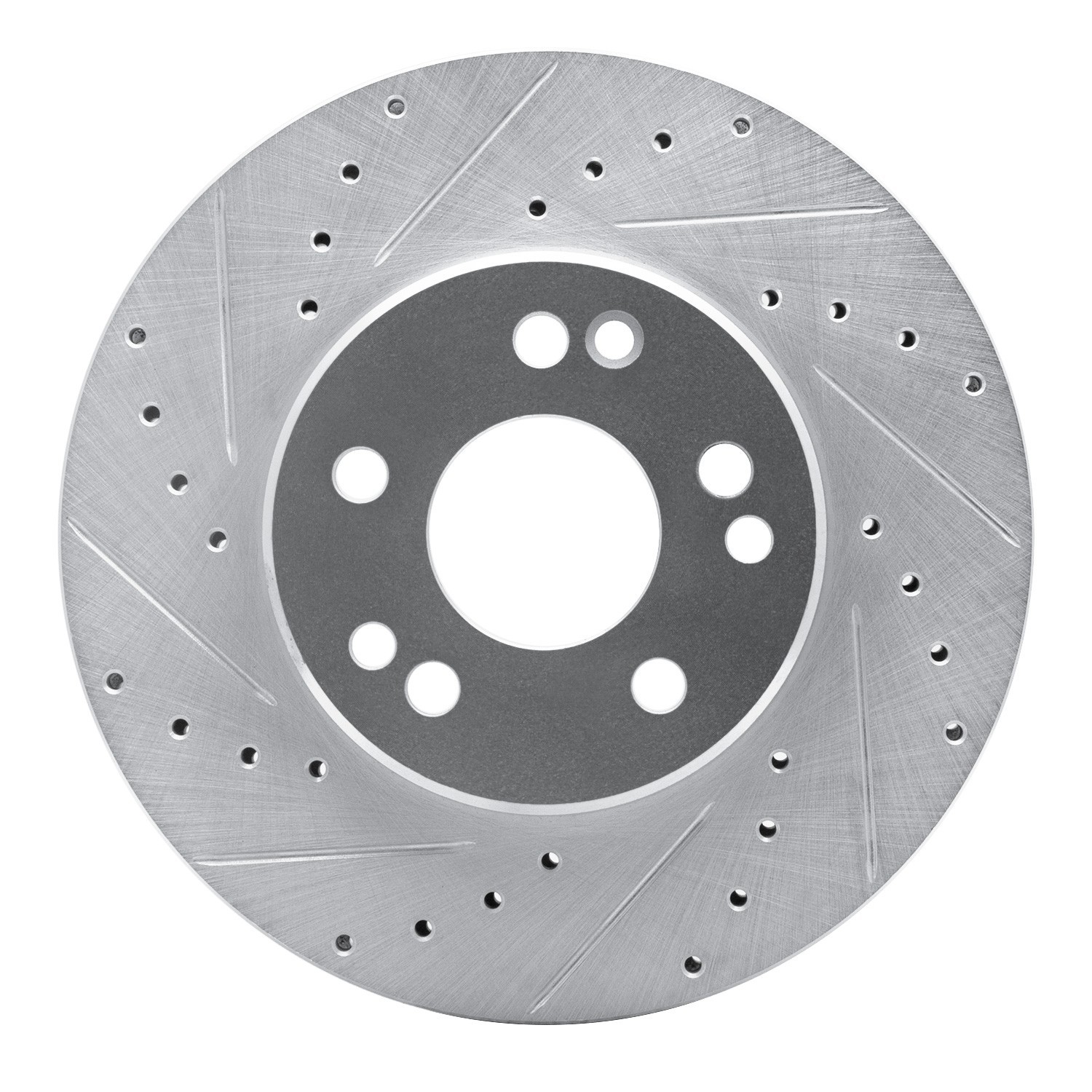 DYN 631-63031L DFC Brake Rotor - Drilled and Slotted - Silver - Image 5