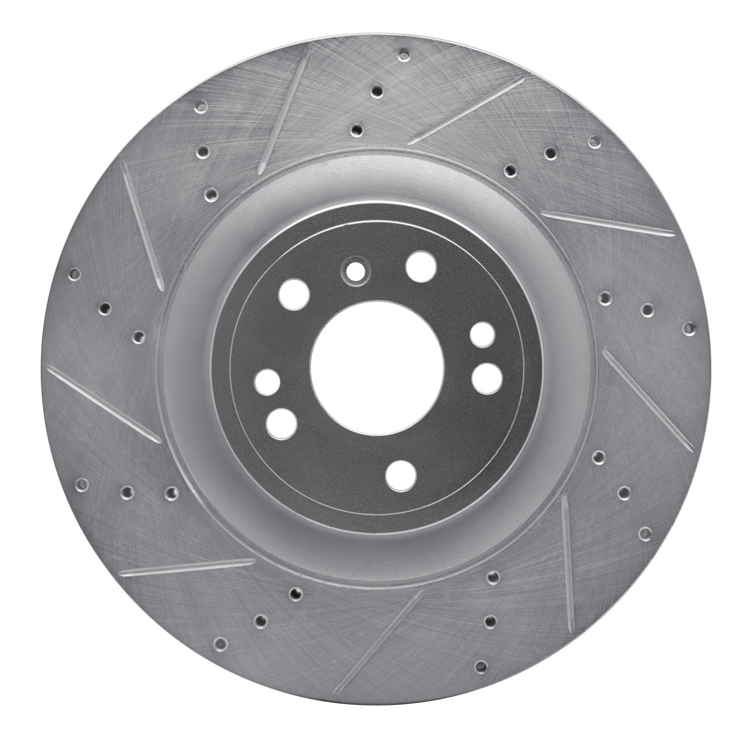 DYN 631-63146L DFC Brake Rotor - Drilled and Slotted - Silver - Image 5