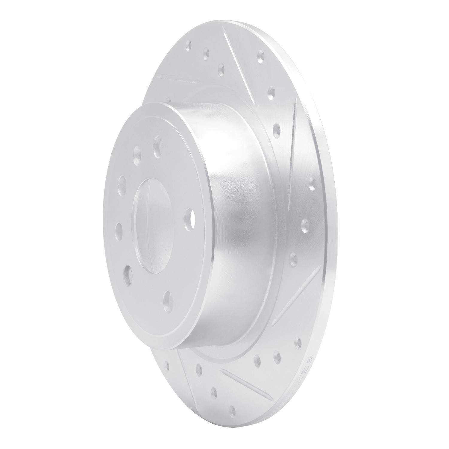 DYN 631-65012R DFC Brake Rotor - Drilled and Slotted - Silver - Image 4