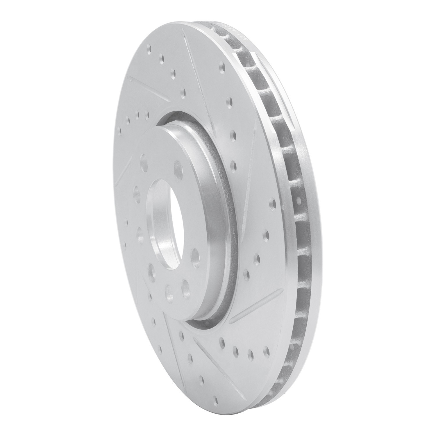 DYN 631-65016R DFC Brake Rotor - Drilled and Slotted - Silver - Image 3