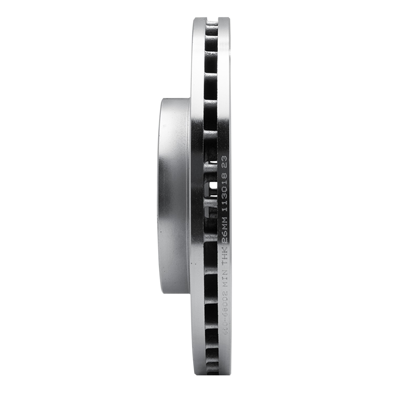DYN 631-68002L DFC Brake Rotor - Drilled and Slotted - Silver - Image 5