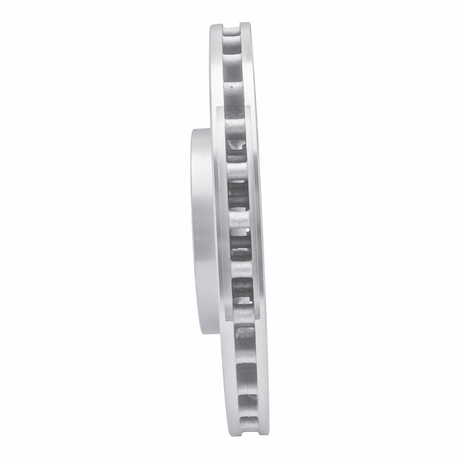 DYN 631-68008L DFC Brake Rotor - Drilled and Slotted - Silver