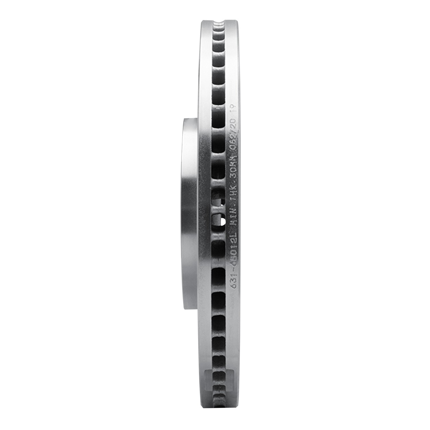 DYN 631-68012L DFC Brake Rotor - Drilled and Slotted - Silver - Image 5