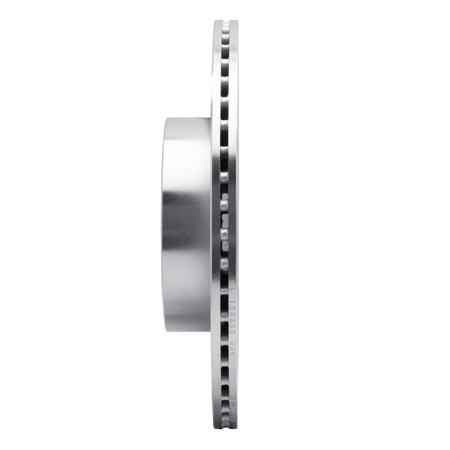 DYN 631-68013R DFC Brake Rotor - Drilled and Slotted - Silver