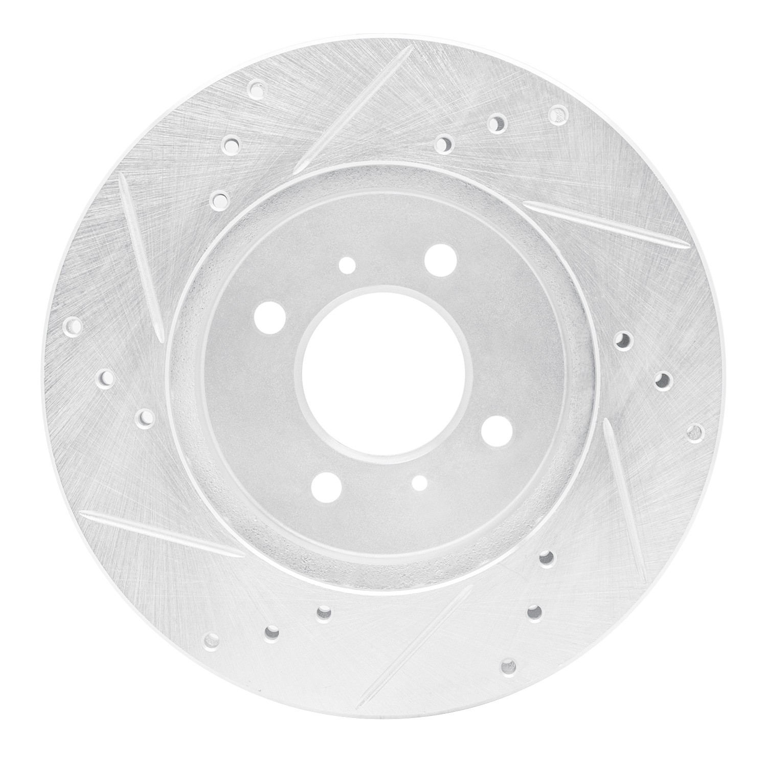 DYN 631-72033R DFC Brake Rotor - Drilled and Slotted - Silver - Image 5