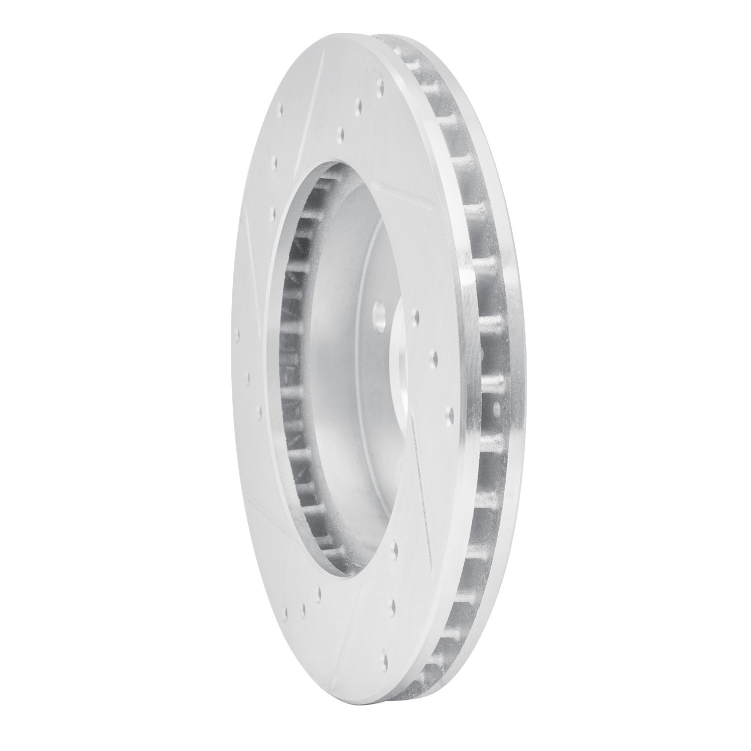 DYN 631-72033R DFC Brake Rotor - Drilled and Slotted - Silver - Image 3