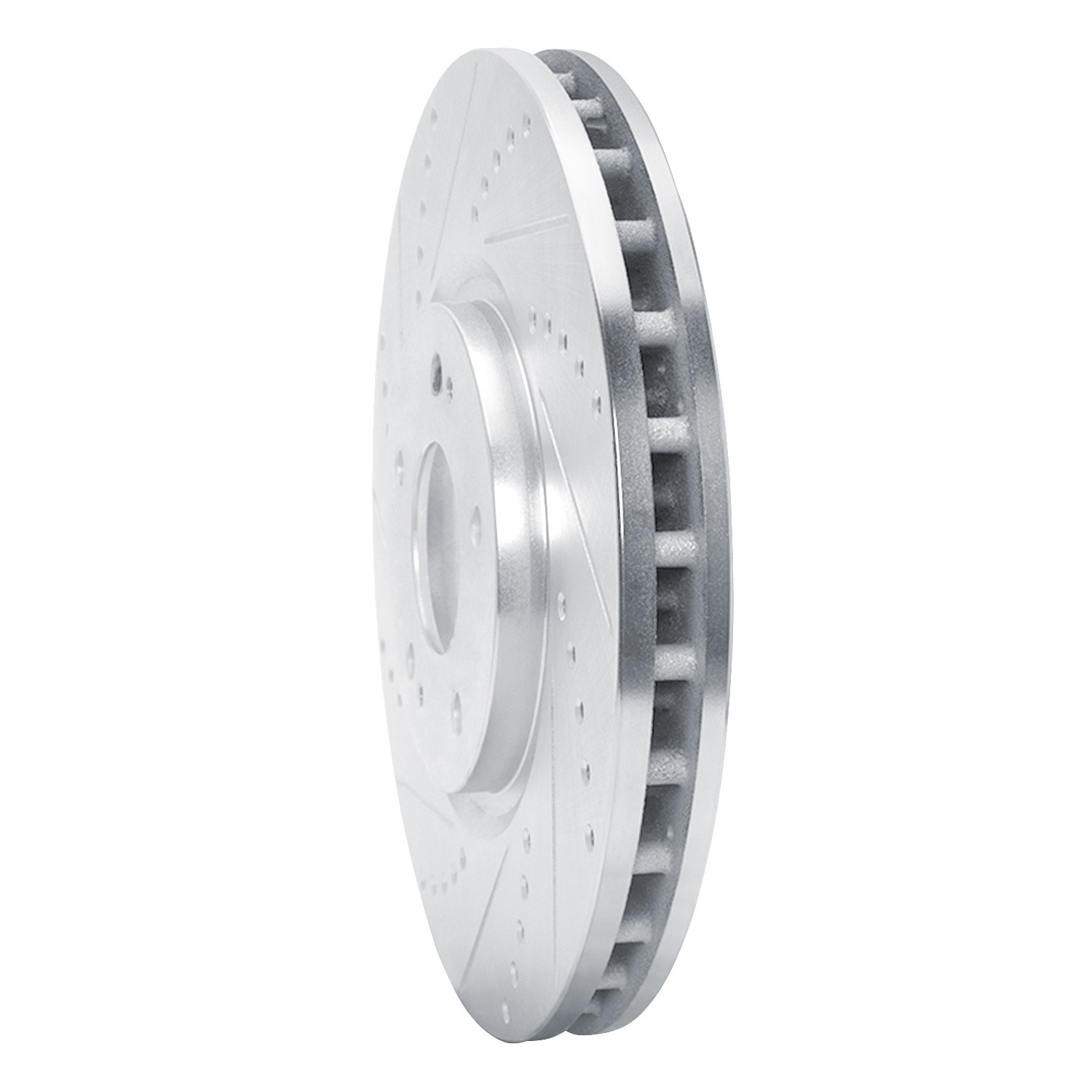 DYN 631-72035L DFC Brake Rotor - Drilled and Slotted - Silver - Image 3
