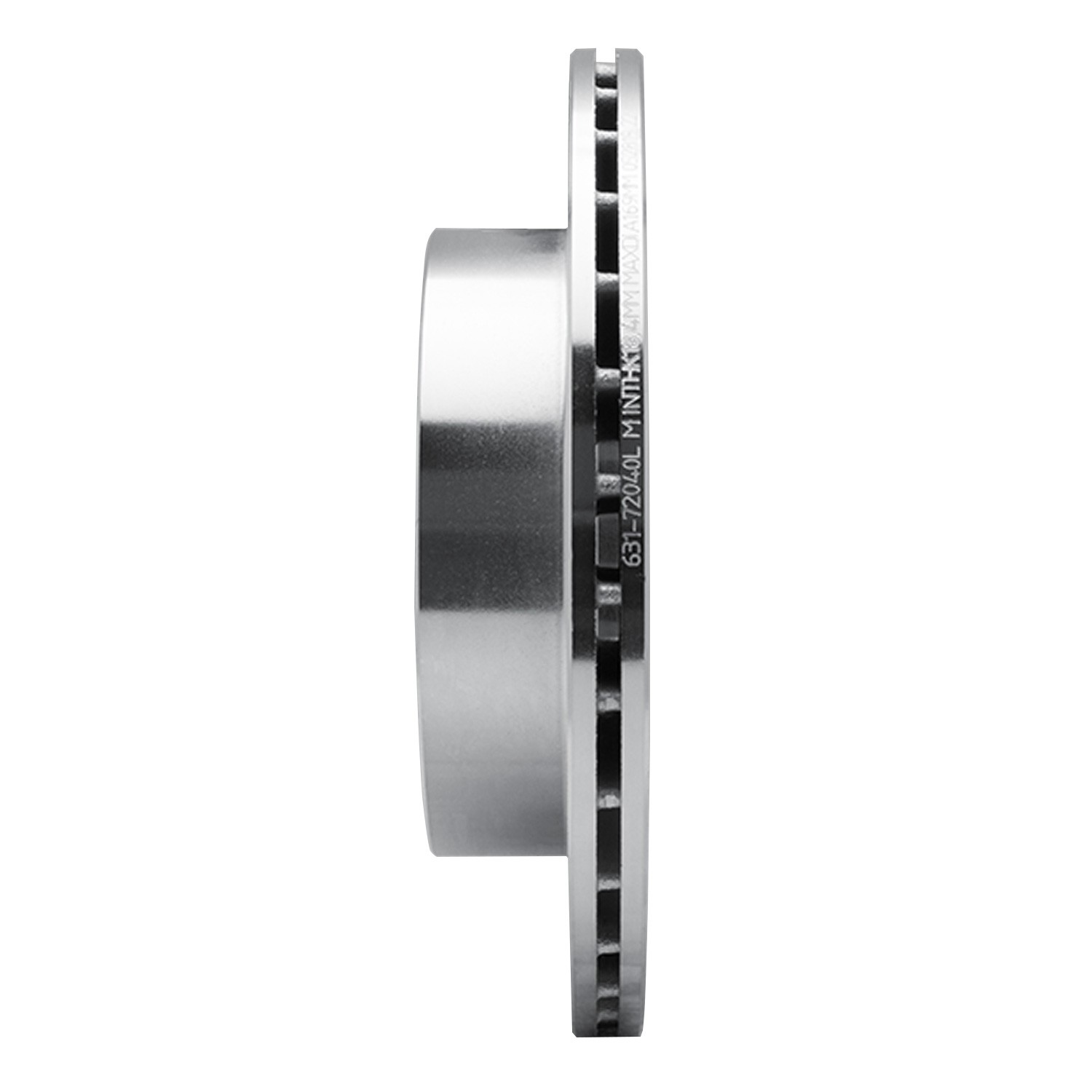 DYN 631-72040L DFC Brake Rotor - Drilled and Slotted - Silver