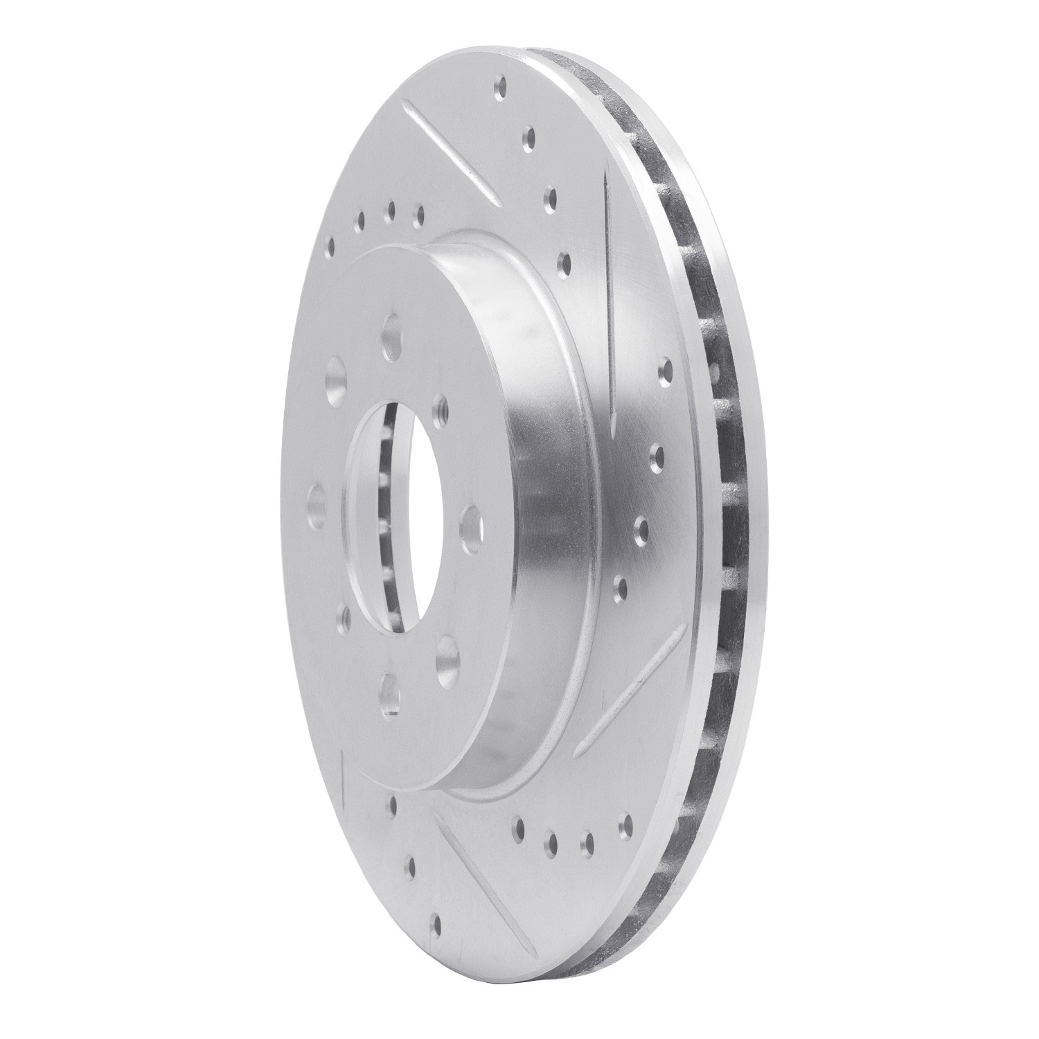 DYN 631-72045R DFC Brake Rotor - Drilled and Slotted - Silver - Image 4