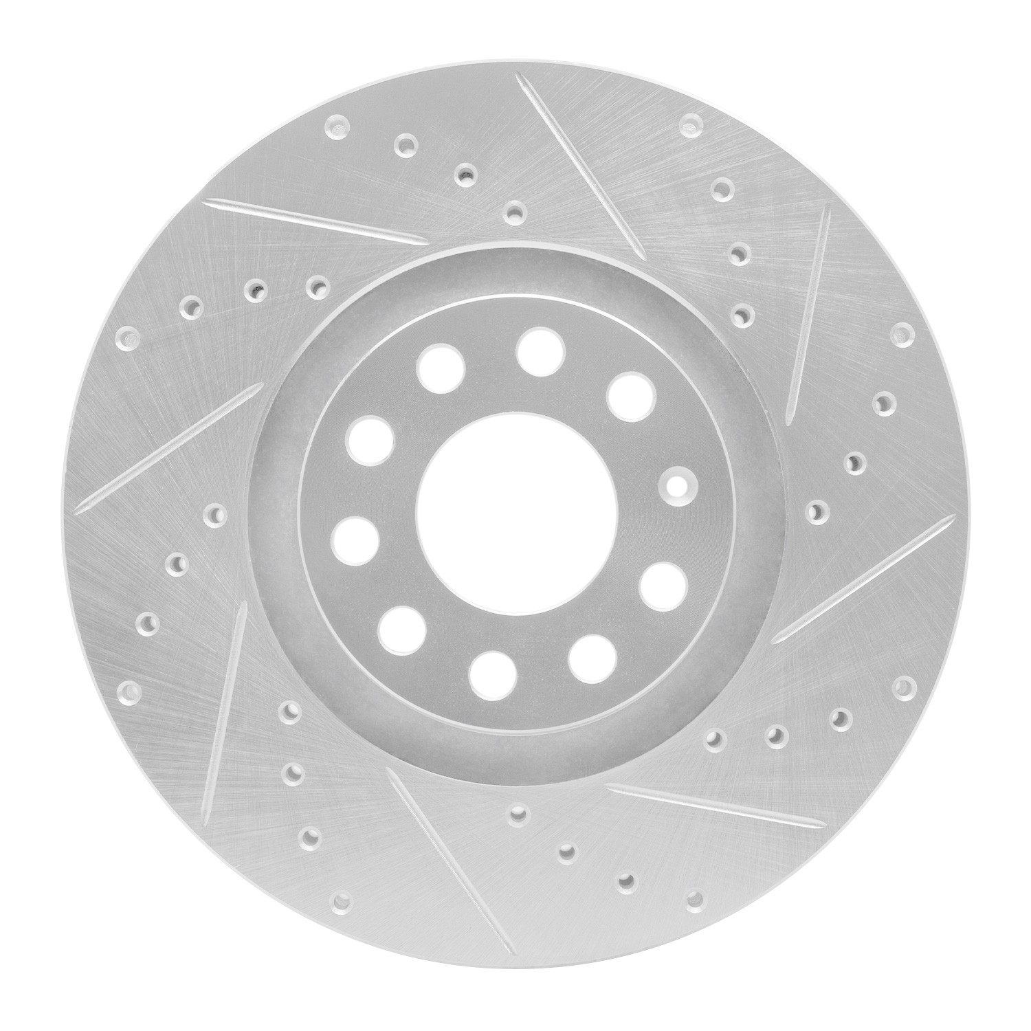 DYN 631-73036R DFC Brake Rotor - Drilled and Slotted - Silver - Image 4