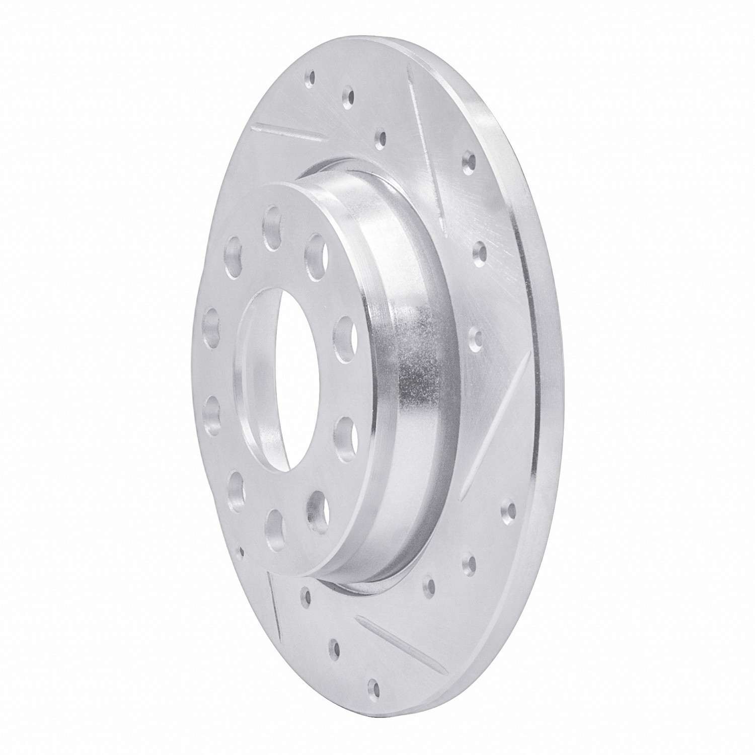 DYN 631-73045R DFC Brake Rotor - Drilled and Slotted - Silver - Image 2