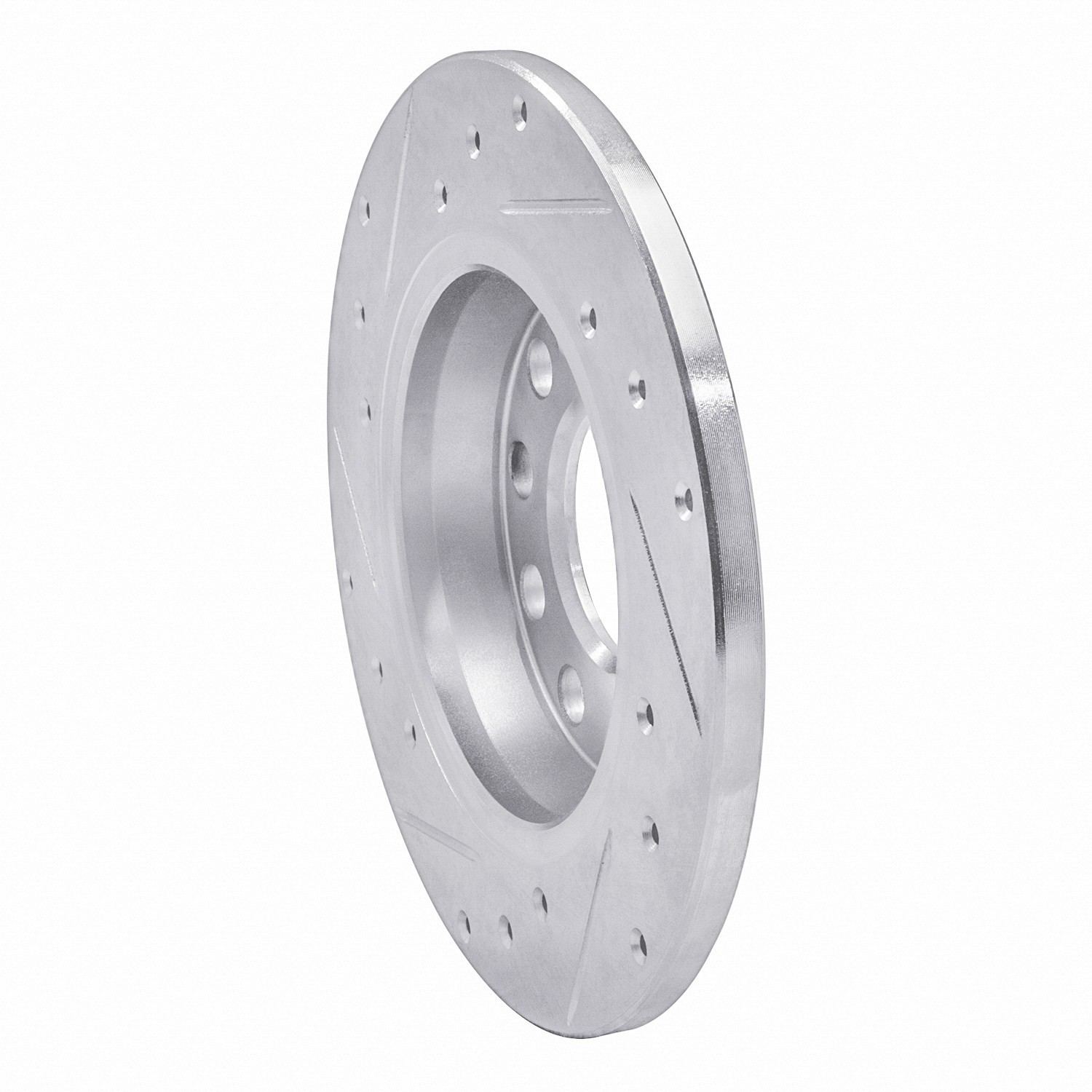 DYN 631-73045R DFC Brake Rotor - Drilled and Slotted - Silver - Image 5