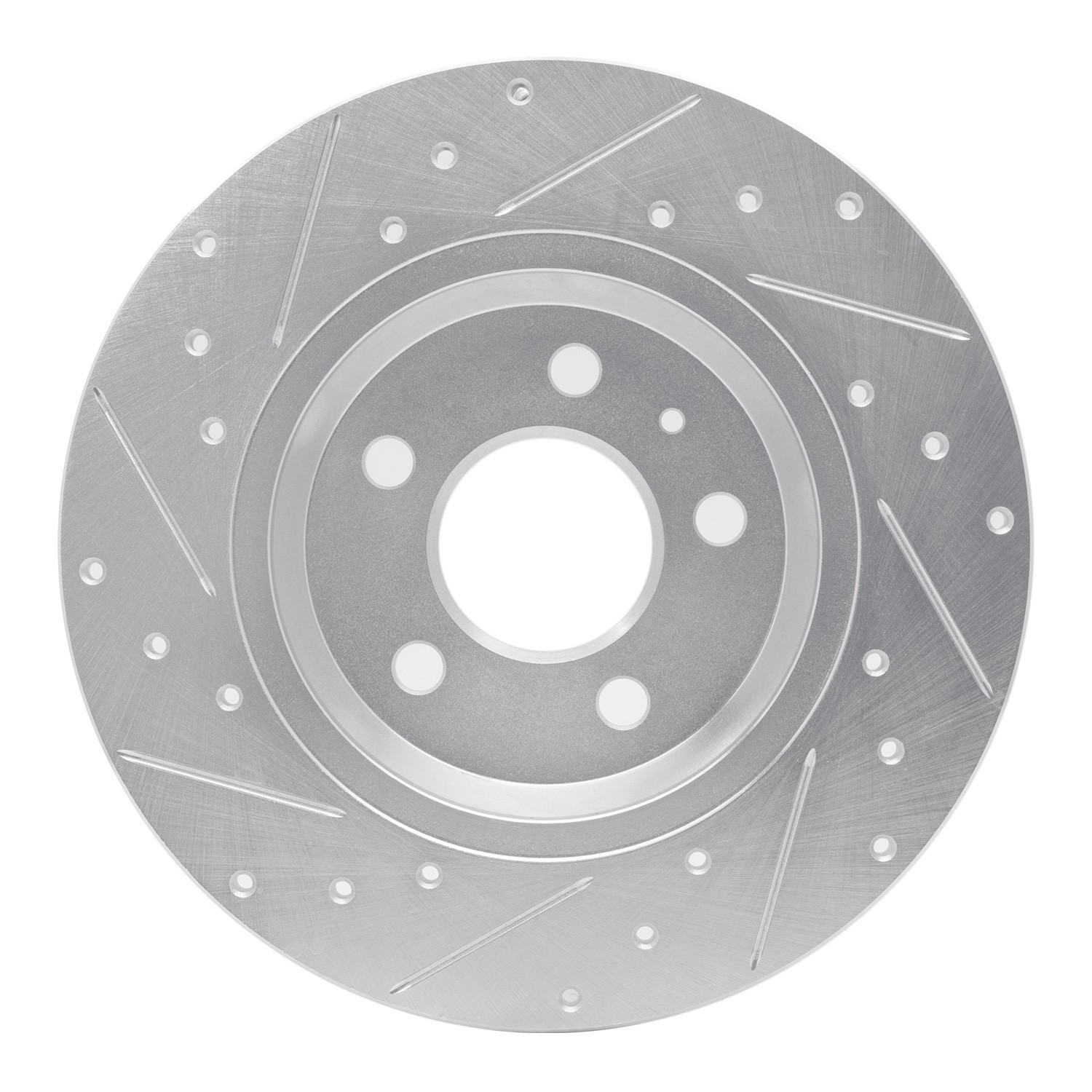 DYN 631-73061R DFC Brake Rotor - Drilled and Slotted - Silver - Image 4