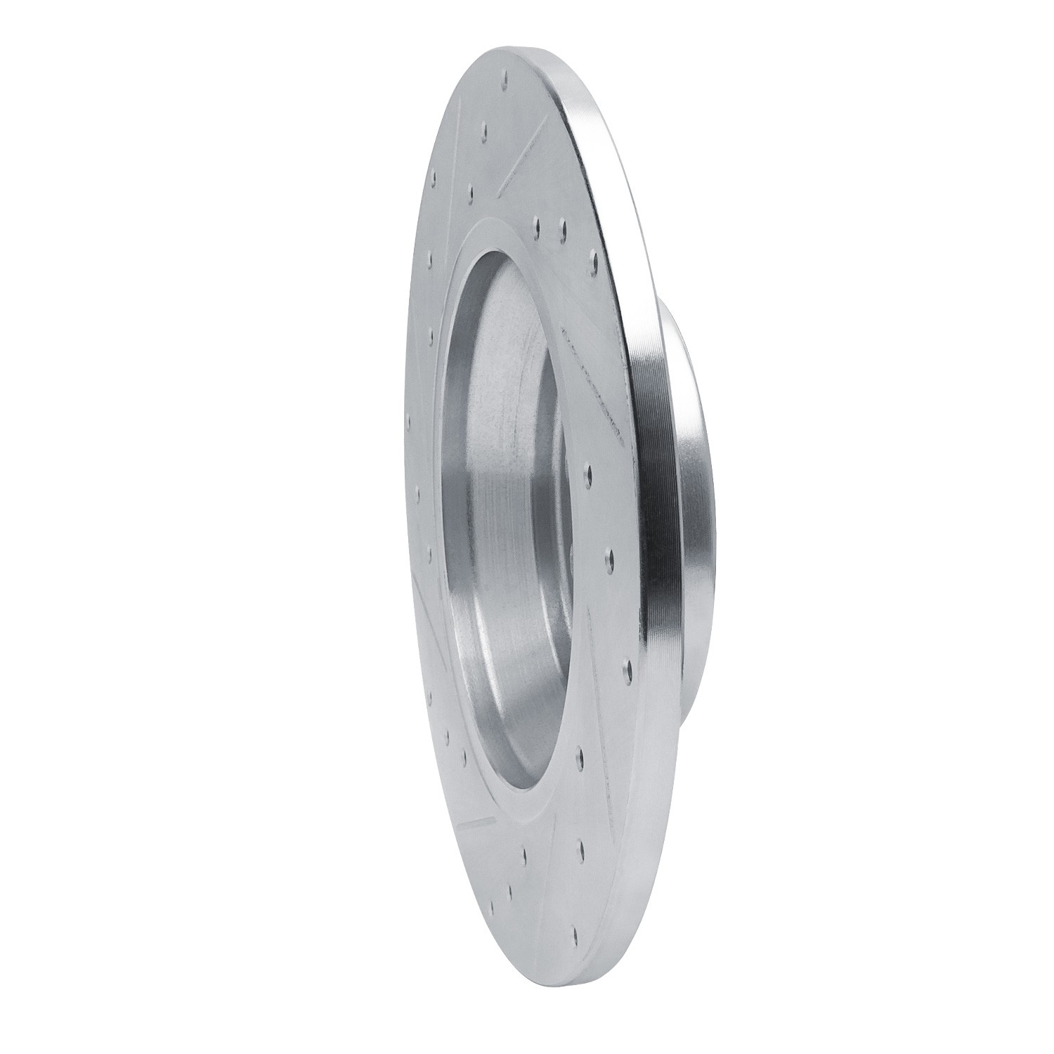 DYN 631-73082R DFC Brake Rotor - Drilled and Slotted - Silver - Image 4