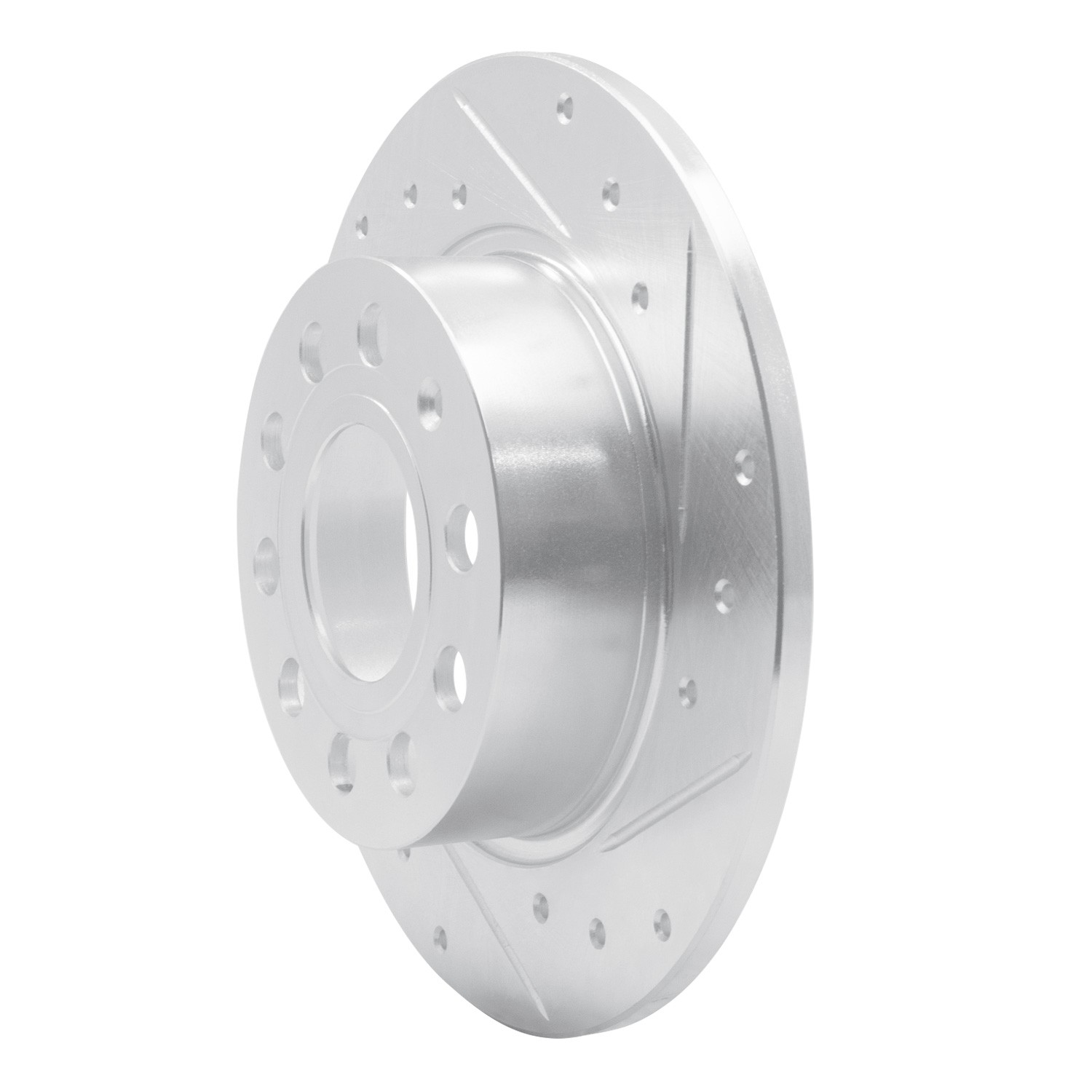DYN 631-74033R DFC Brake Rotor - Drilled and Slotted - Silver - Image 3