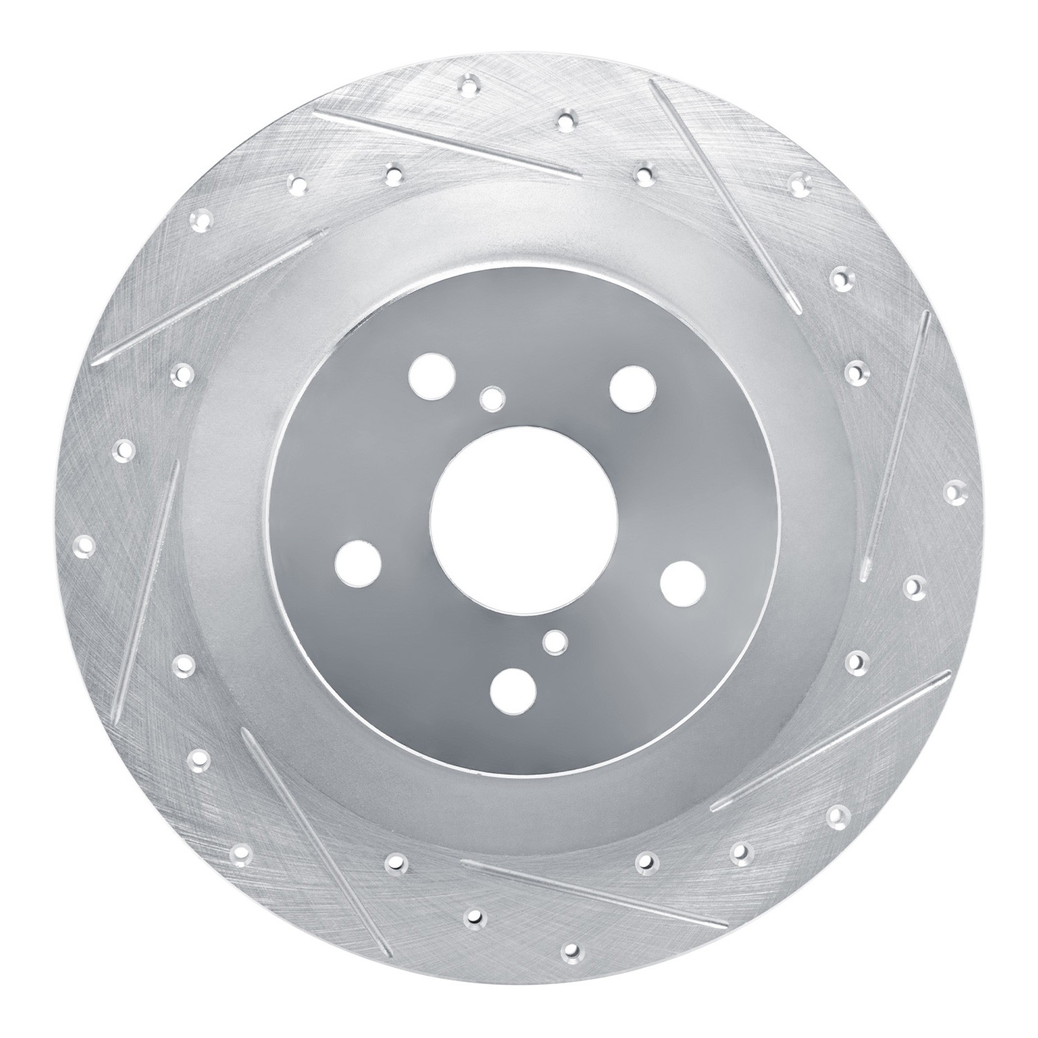 DYN 631-75059R DFC Brake Rotor - Drilled and Slotted - Silver - Image 4