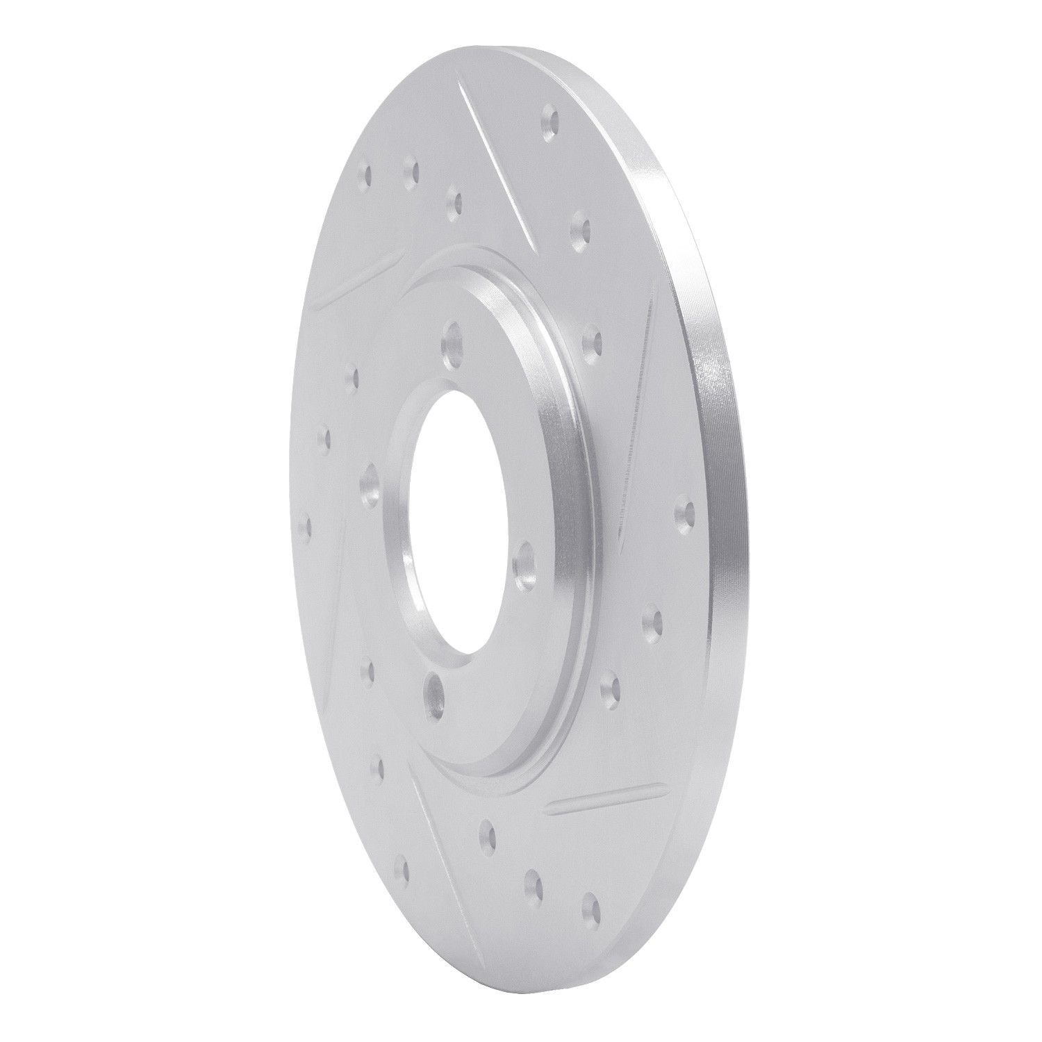 DYN 631-76005R DFC Brake Rotor - Drilled and Slotted - Silver - Image 3