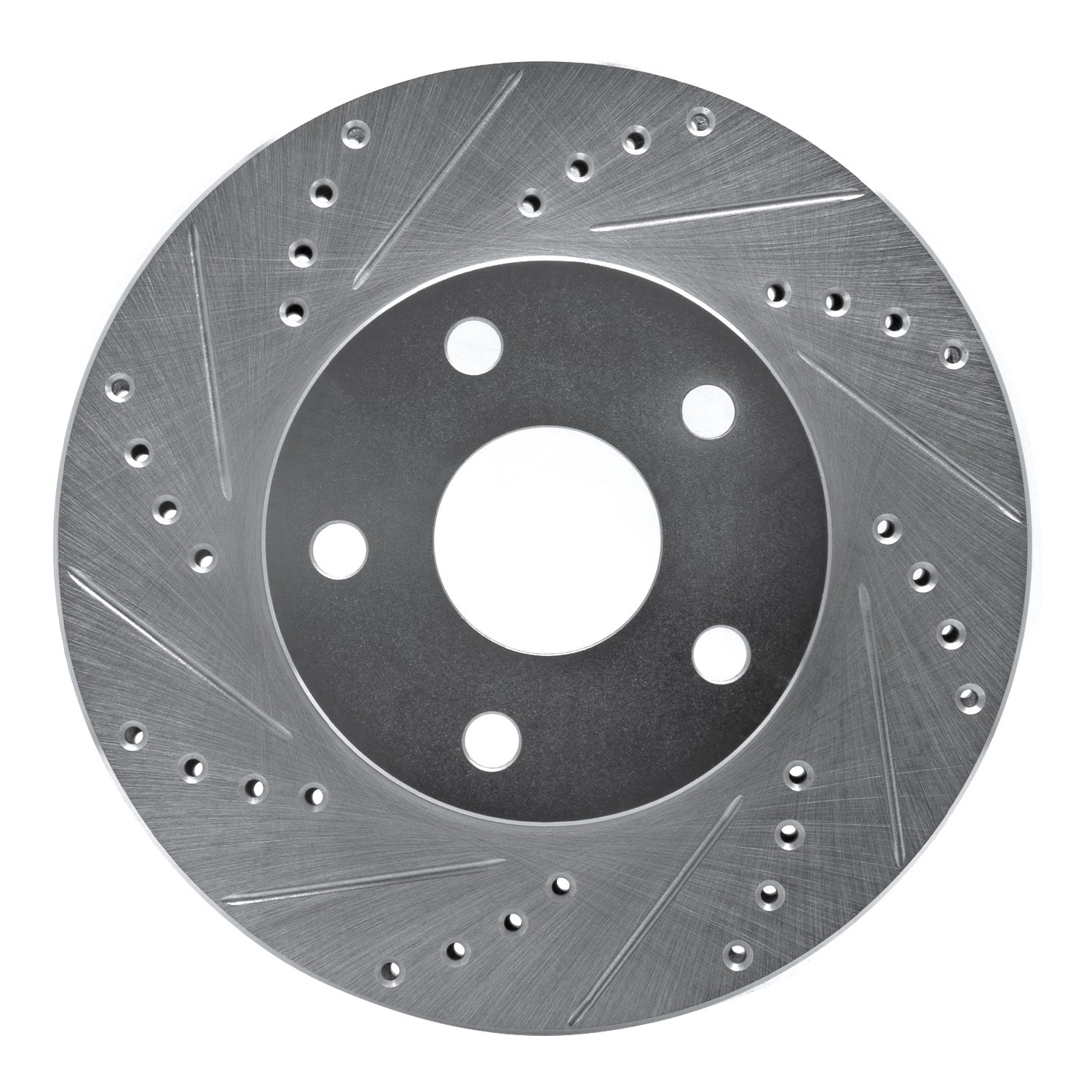 DYN 631-76109L DFC Brake Rotor - Drilled and Slotted - Silver - Image 4