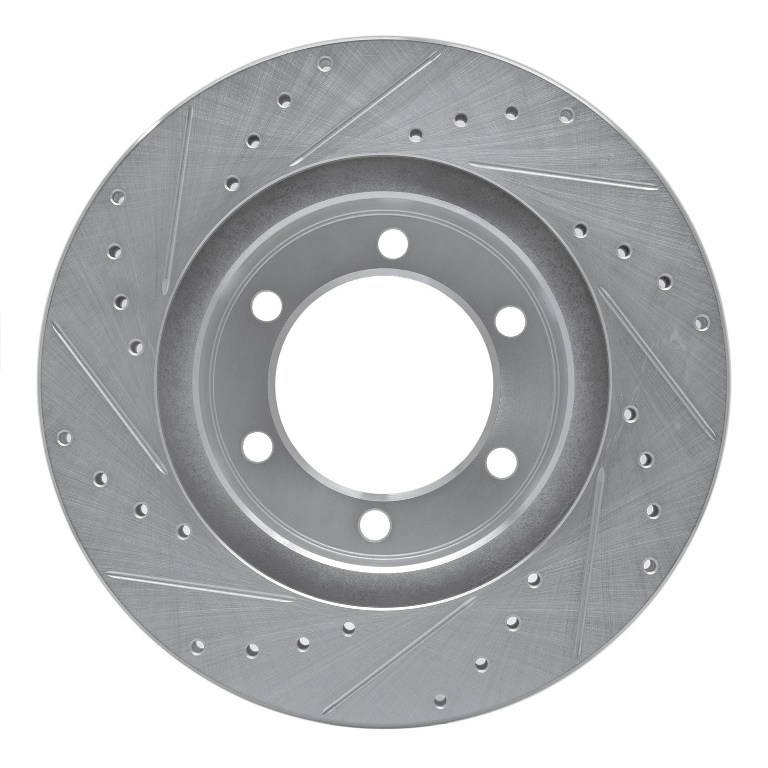 DYN 631-76123R DFC Brake Rotor - Drilled and Slotted - Silver - Image 4