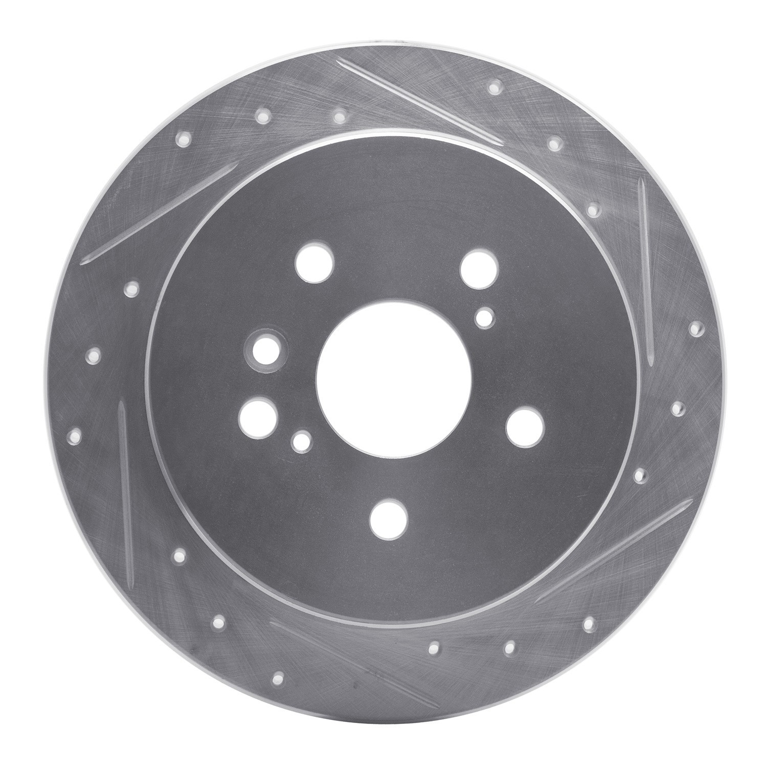 DYN 631-76131R DFC Brake Rotor - Drilled and Slotted - Silver - Image 5