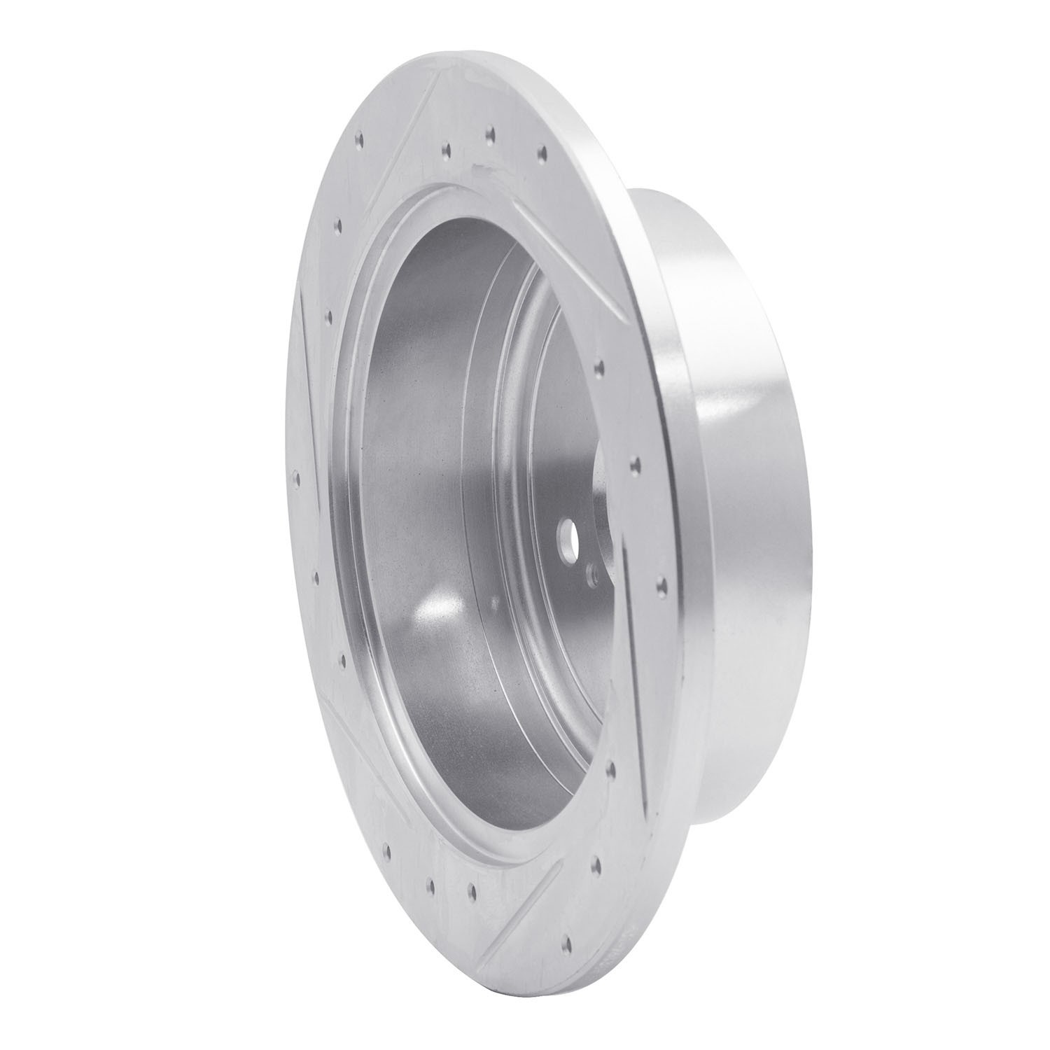 DYN 631-76131R DFC Brake Rotor - Drilled and Slotted - Silver - Image 4
