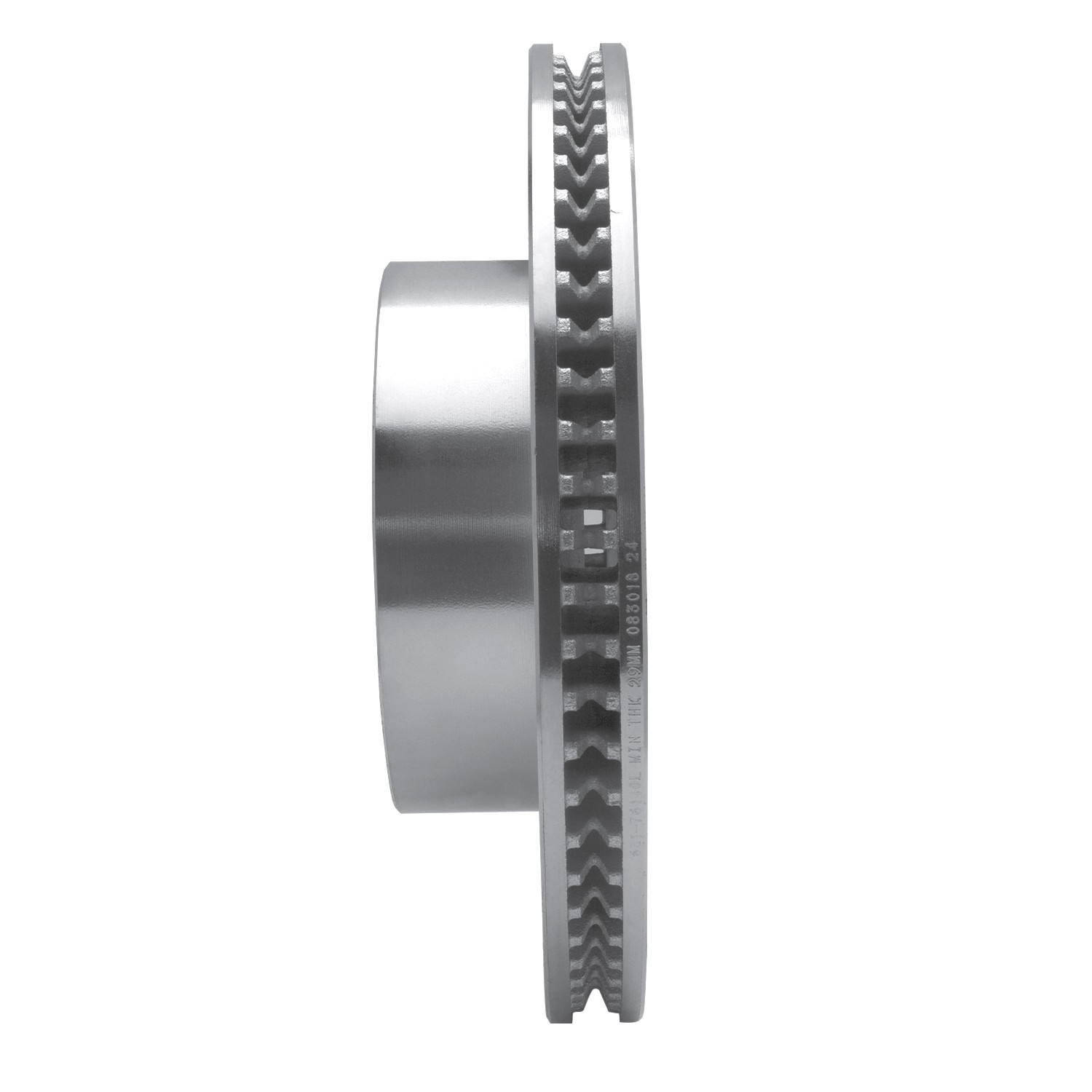 DYN 631-76140L DFC Brake Rotor - Drilled and Slotted - Silver