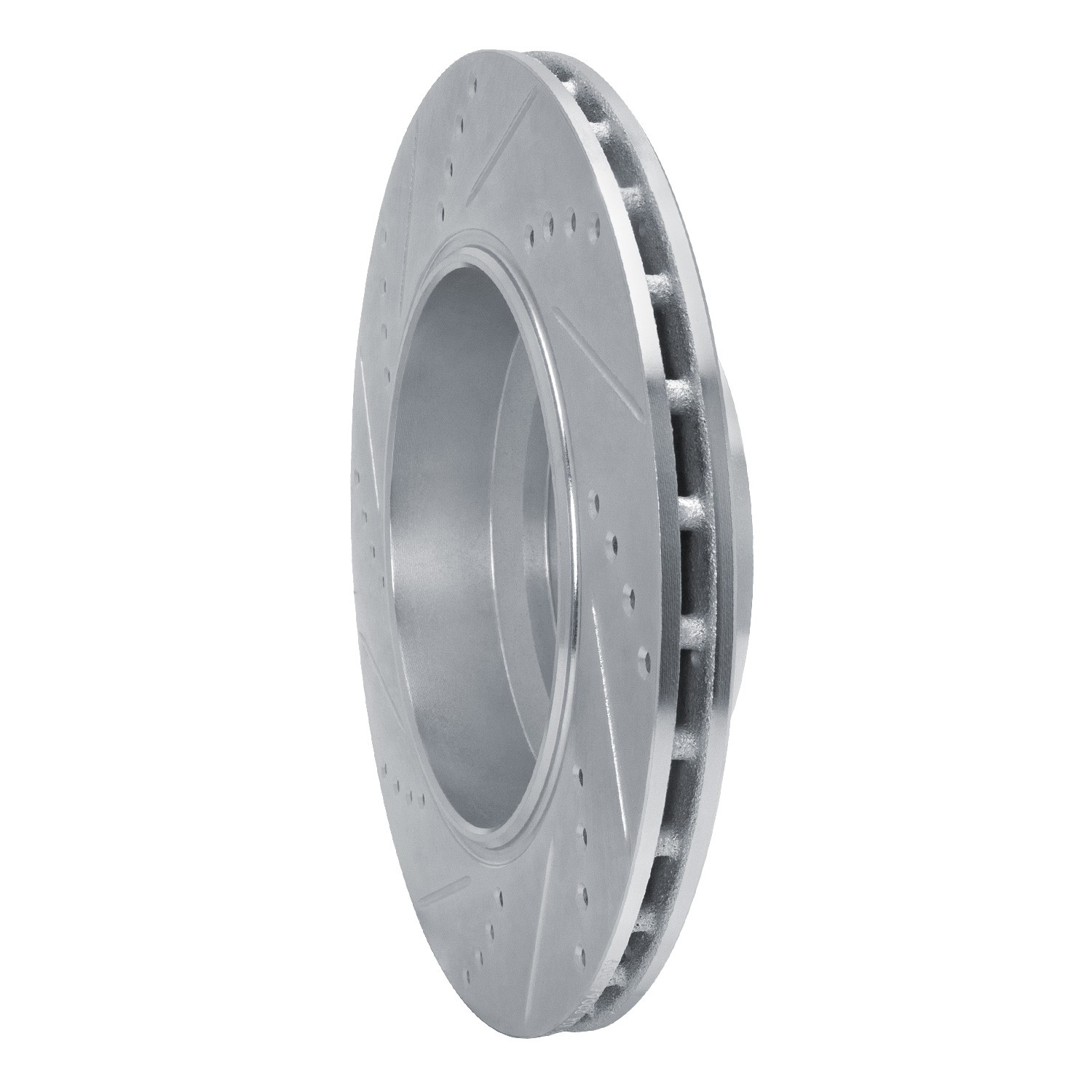 DYN 631-79003R DFC Brake Rotor - Drilled and Slotted - Silver - Image 4