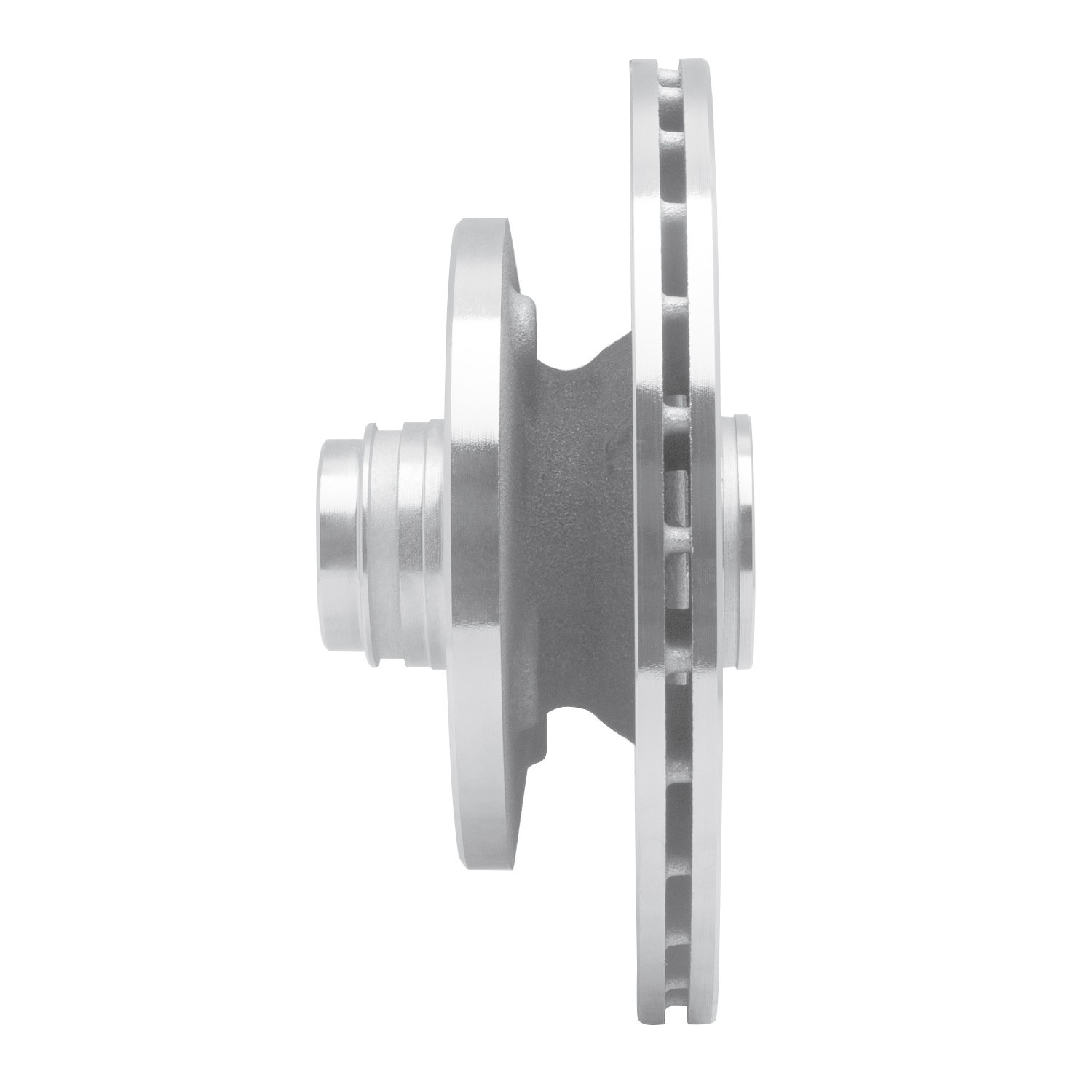 DYN 631-80001R DFC Brake Rotor - Drilled and Slotted - Silver