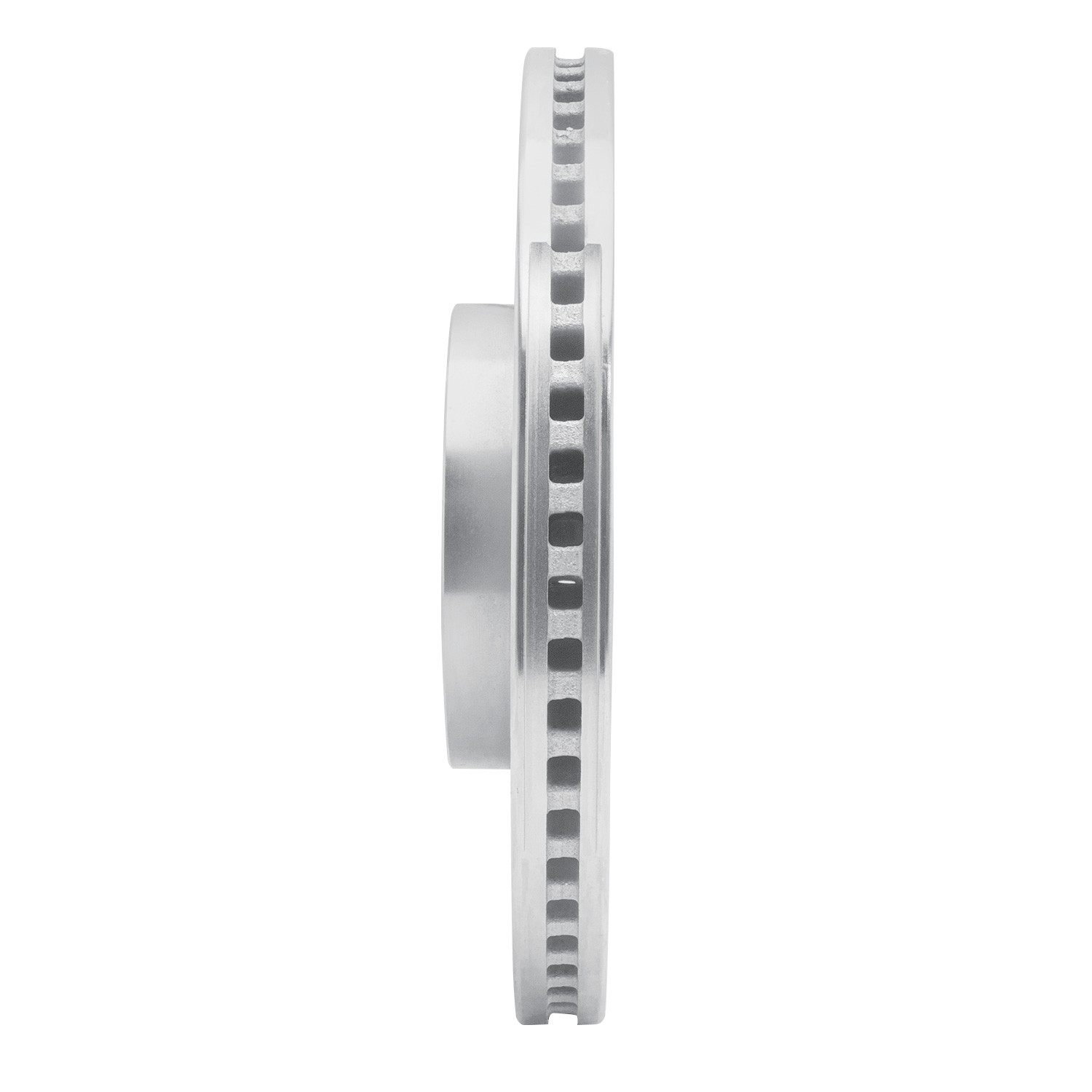 DYN 631-80078R DFC Brake Rotor - Drilled and Slotted - Silver