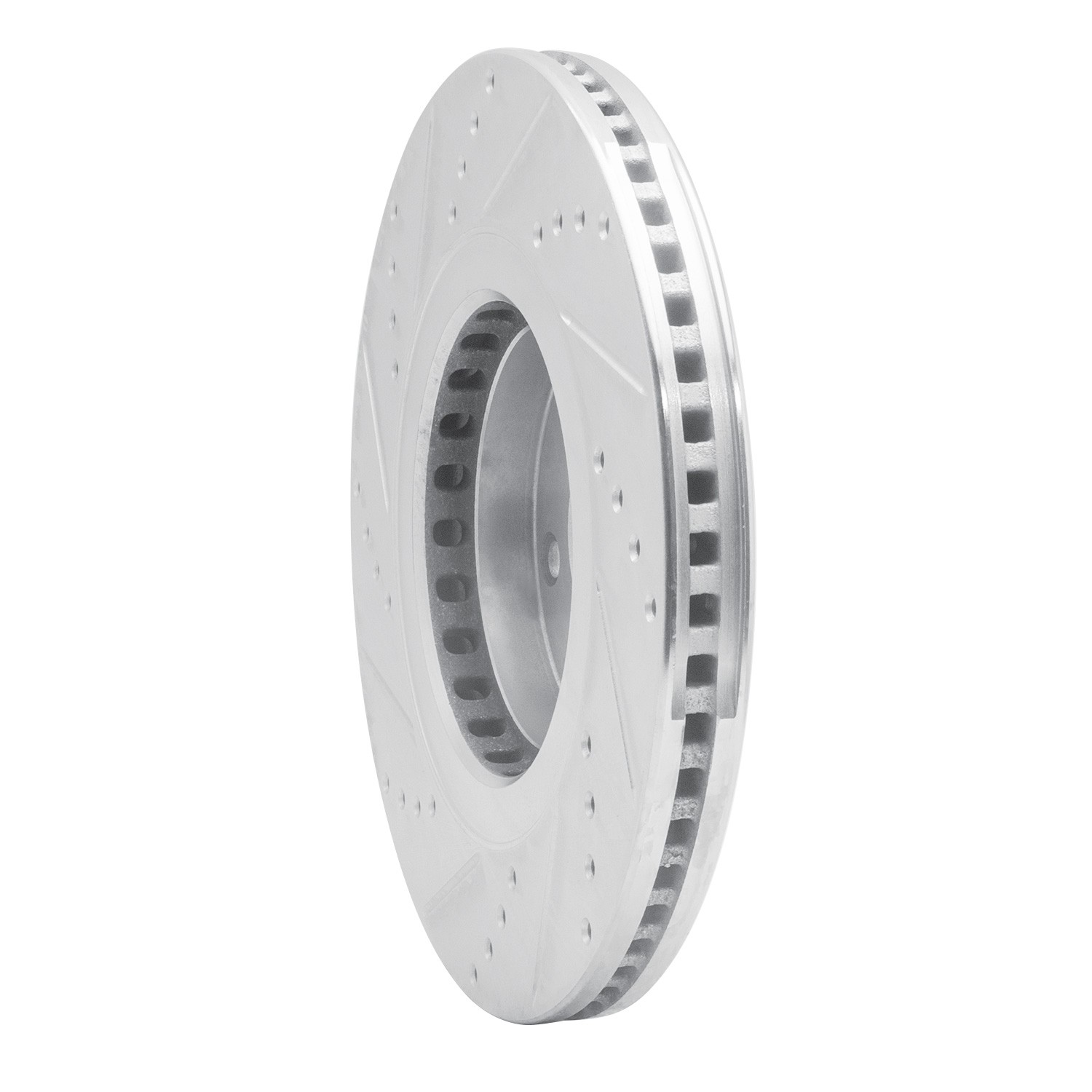 DYN 631-80078R DFC Brake Rotor - Drilled and Slotted - Silver - Image 5