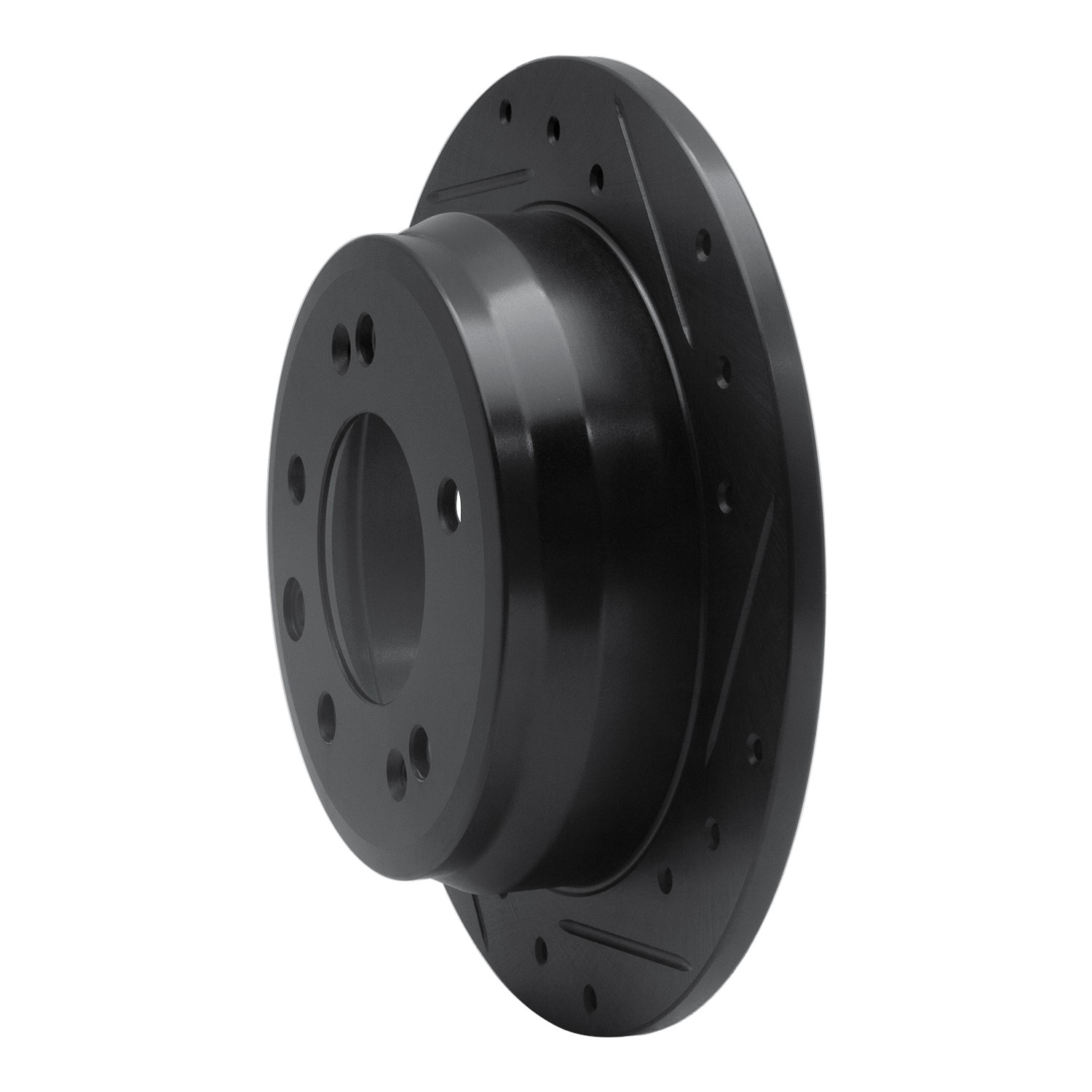 DYN 633-03029R DFC Brake Rotor - Drilled and Slotted - Black