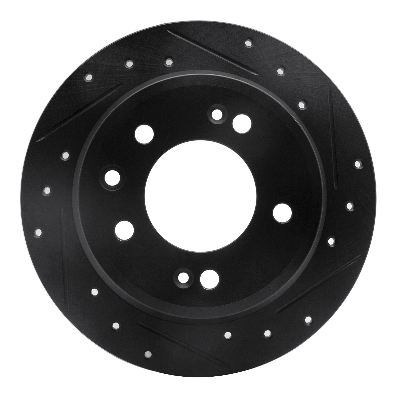 DYN 633-03029R DFC Brake Rotor - Drilled and Slotted - Black - Image 3