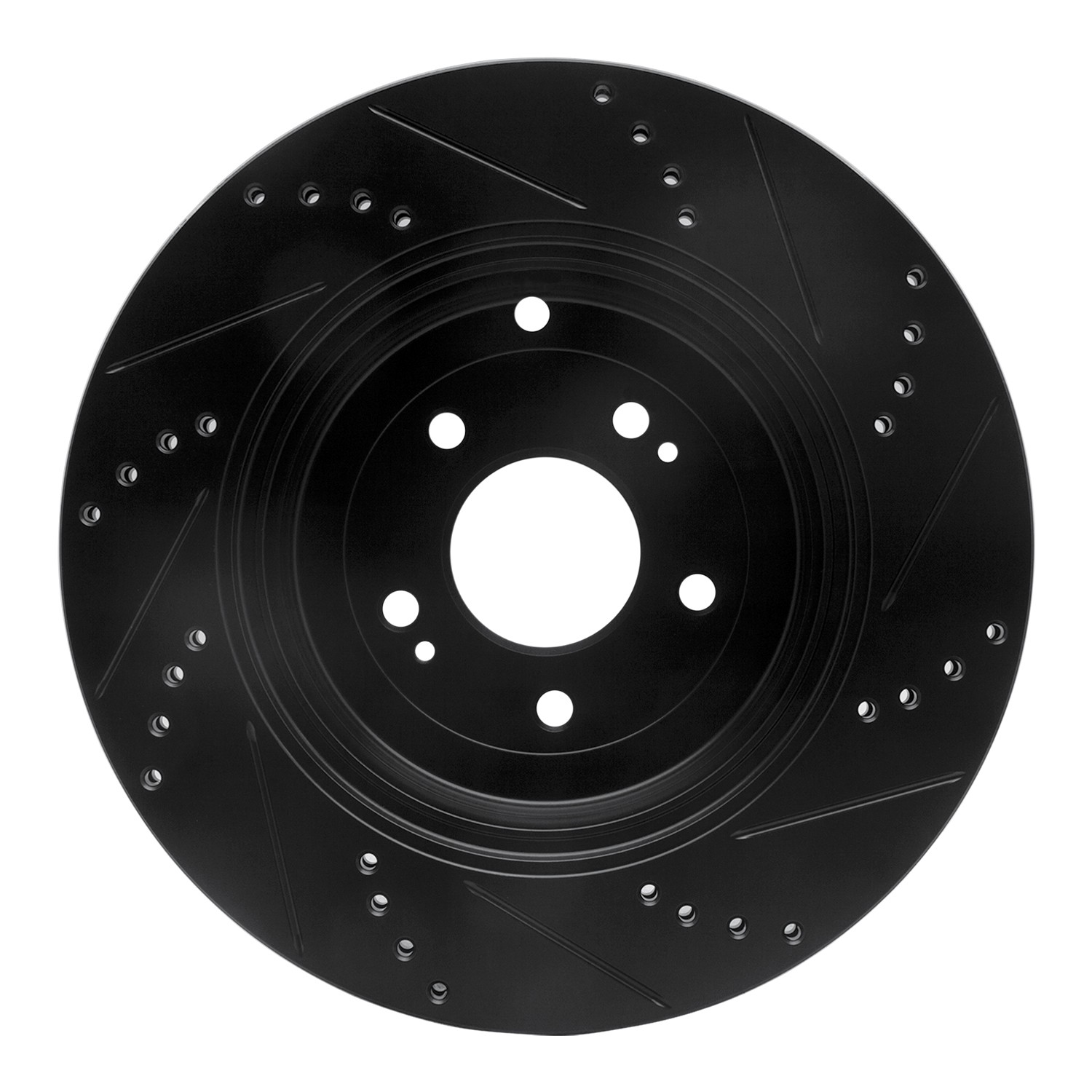 DYN 633-03031L DFC Brake Rotor - Drilled and Slotted - Black - Image 2