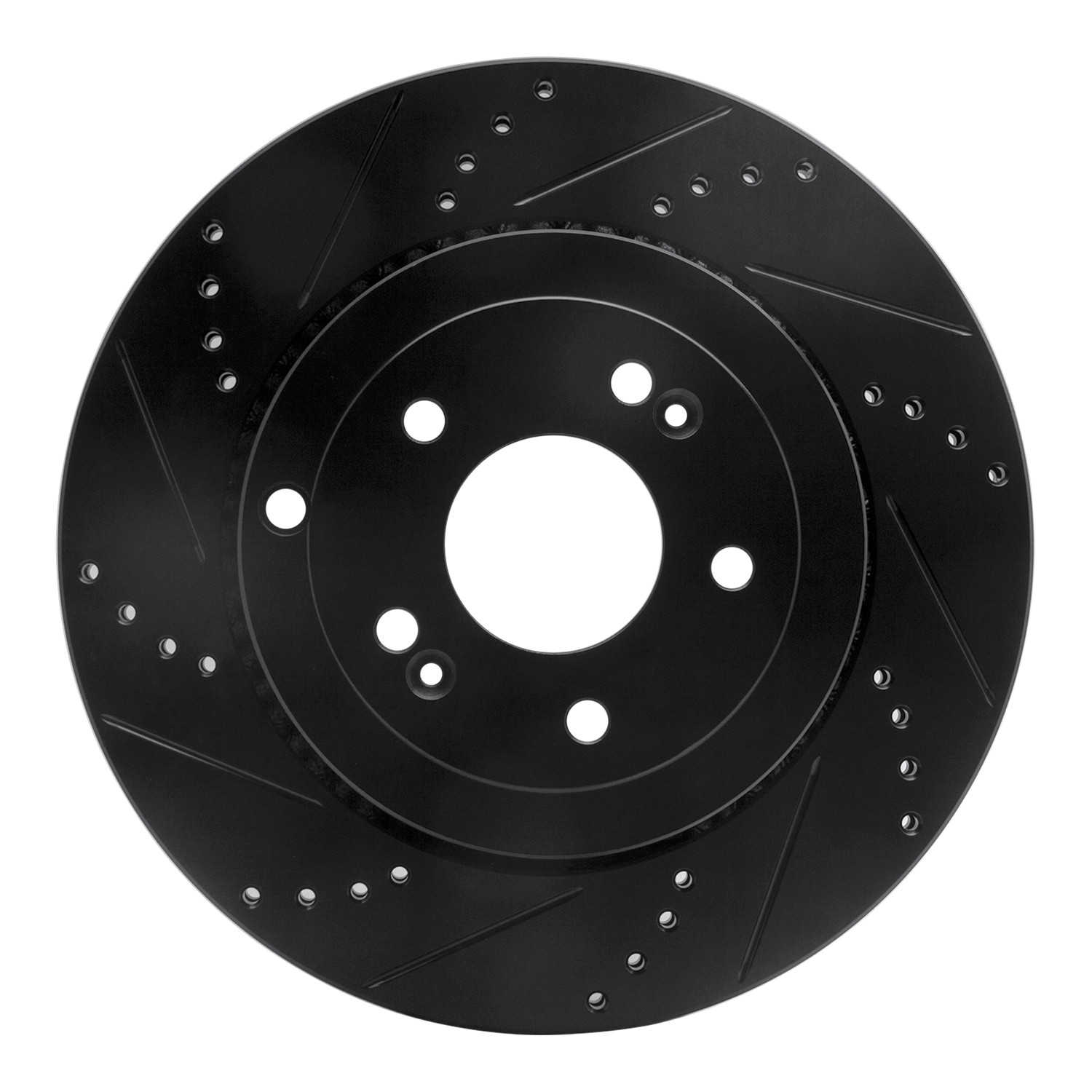 DYN 633-03031L DFC Brake Rotor - Drilled and Slotted - Black - Image 3