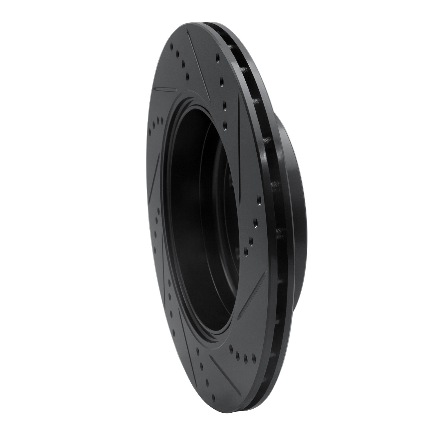 DYN 633-03031L DFC Brake Rotor - Drilled and Slotted - Black - Image 5