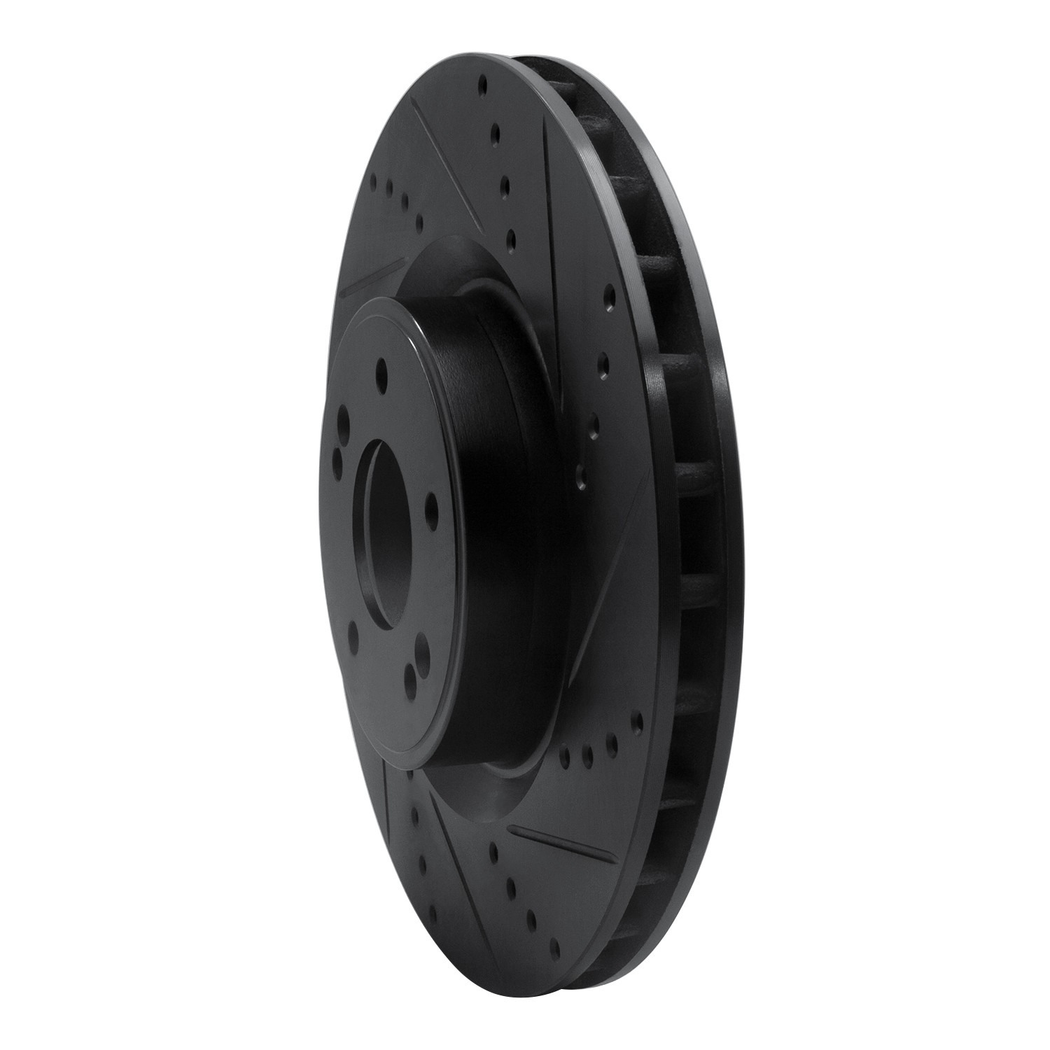 DYN 633-03032R DFC Brake Rotor - Drilled and Slotted - Black