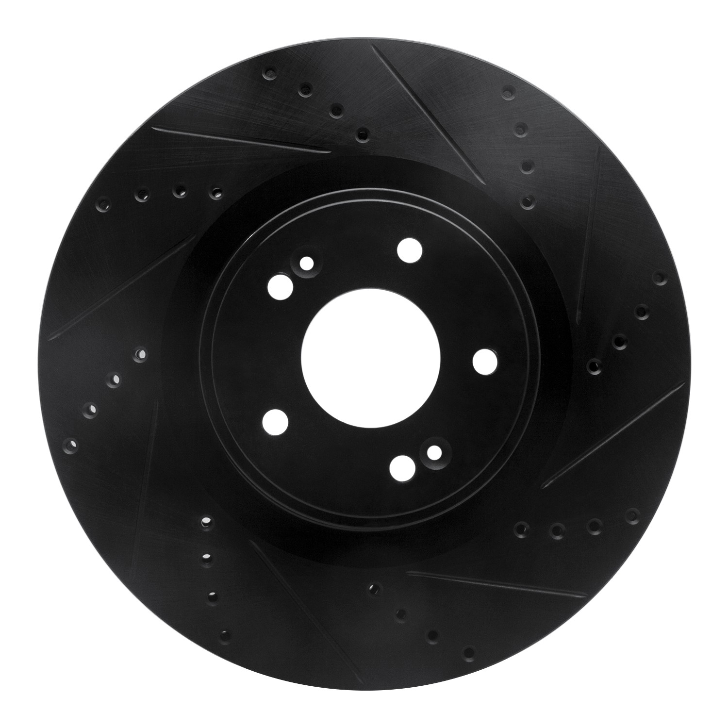 DYN 633-03032R DFC Brake Rotor - Drilled and Slotted - Black - Image 3