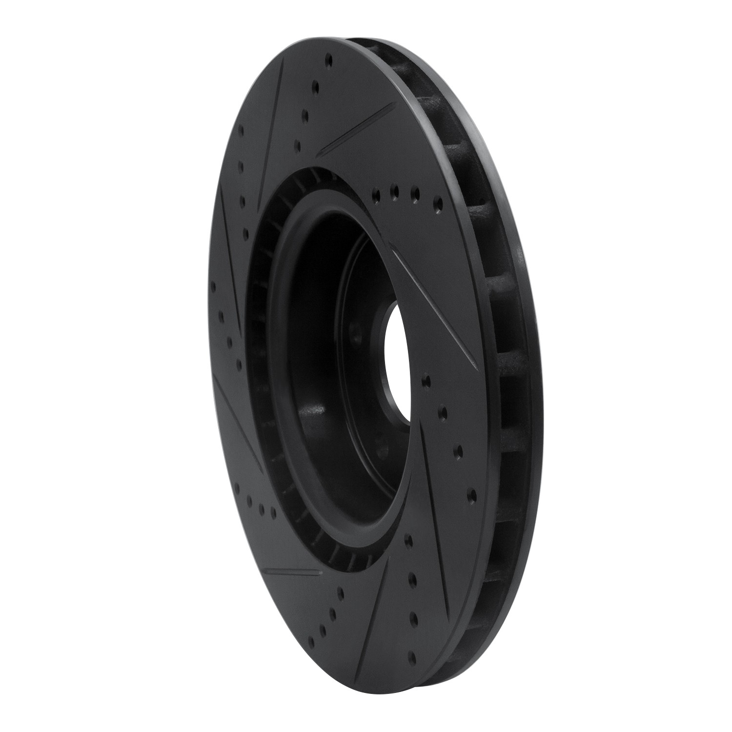 DYN 633-03032R DFC Brake Rotor - Drilled and Slotted - Black - Image 5