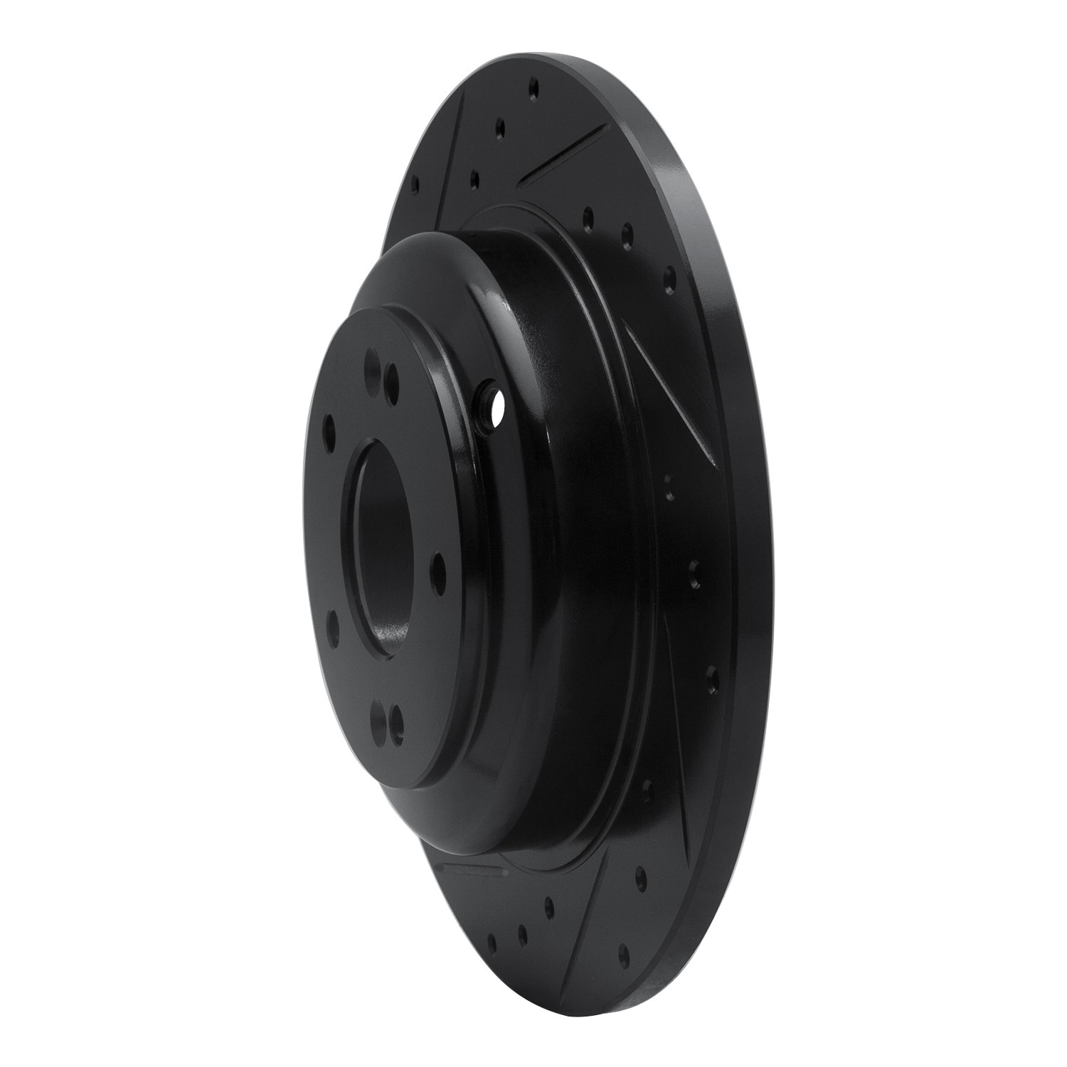 DYN 633-03033L DFC Brake Rotor - Drilled and Slotted - Black