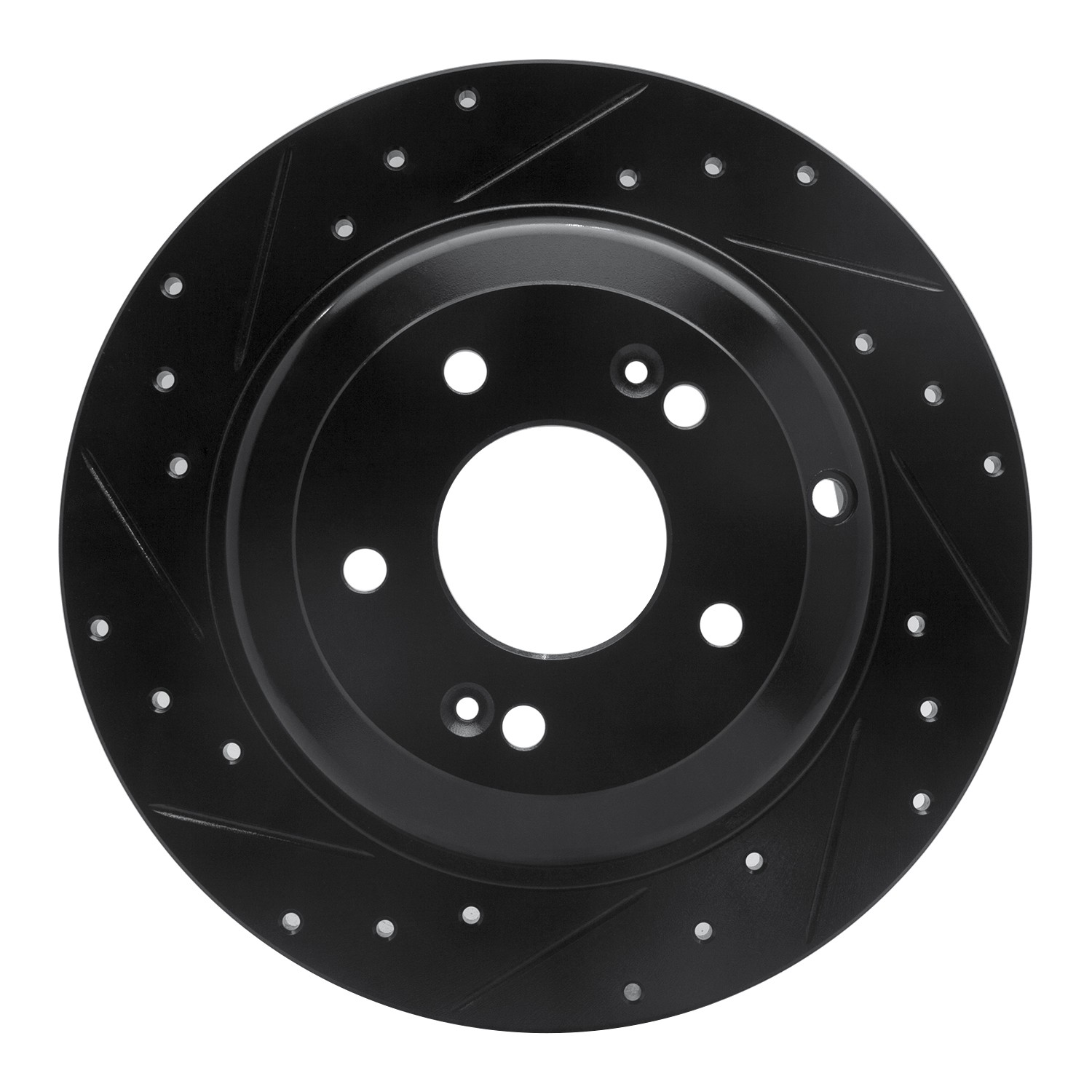 DYN 633-03033L DFC Brake Rotor - Drilled and Slotted - Black - Image 3