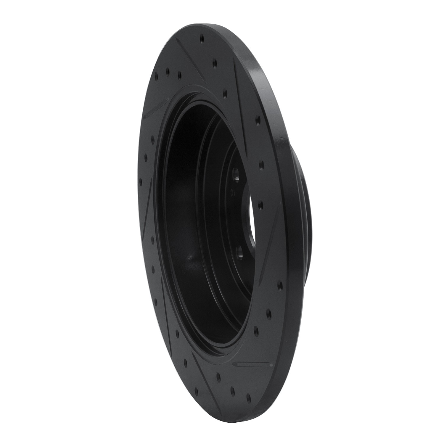 DYN 633-03033L DFC Brake Rotor - Drilled and Slotted - Black - Image 5