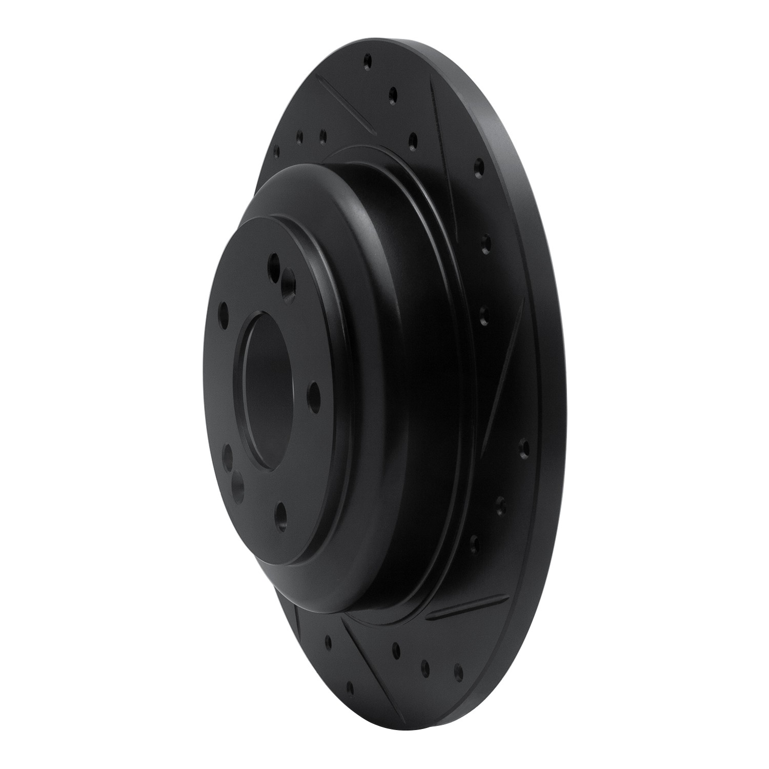DYN 633-03033R DFC Brake Rotor - Drilled and Slotted - Black
