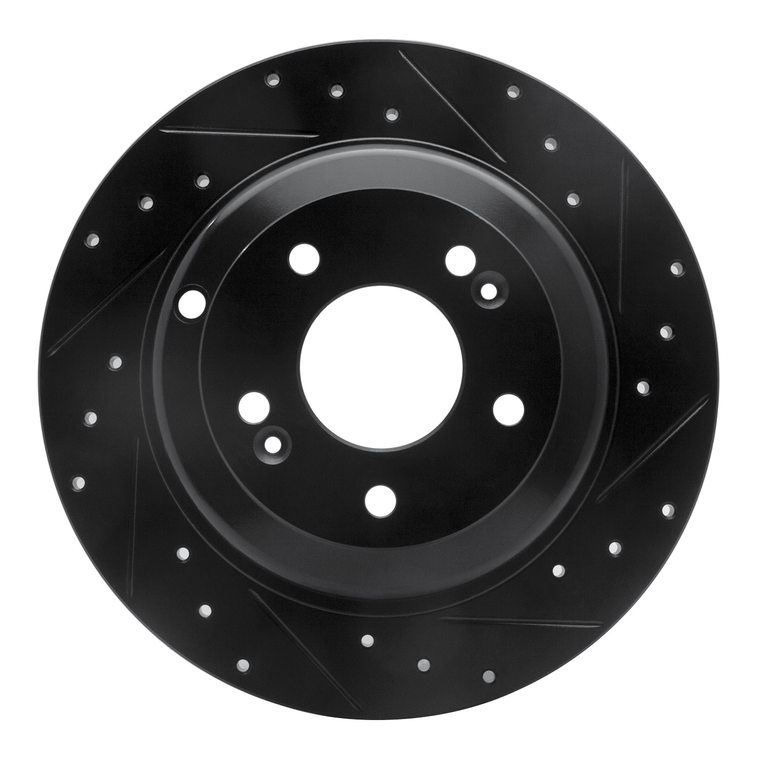 DYN 633-03033R DFC Brake Rotor - Drilled and Slotted - Black - Image 3