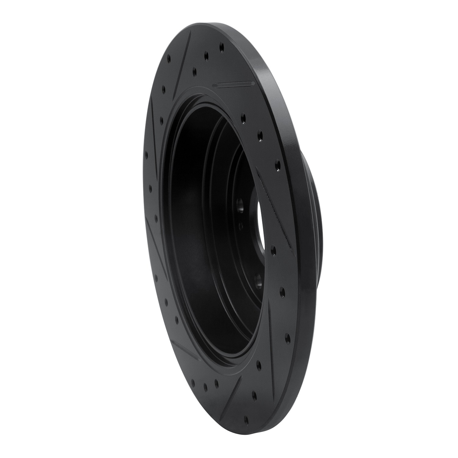 DYN 633-03033R DFC Brake Rotor - Drilled and Slotted - Black - Image 5