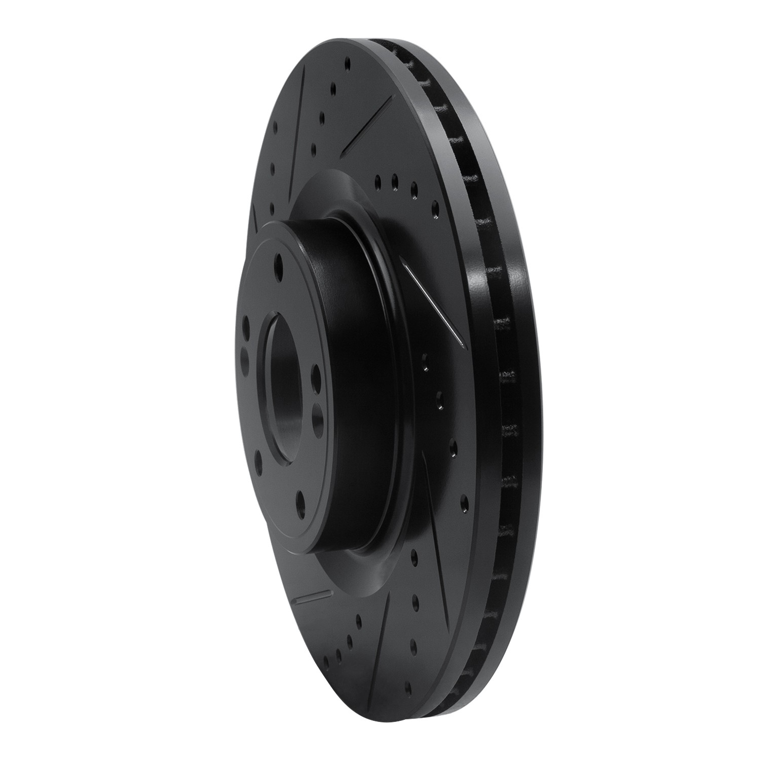 DYN 633-03034L DFC Brake Rotor - Drilled and Slotted - Black