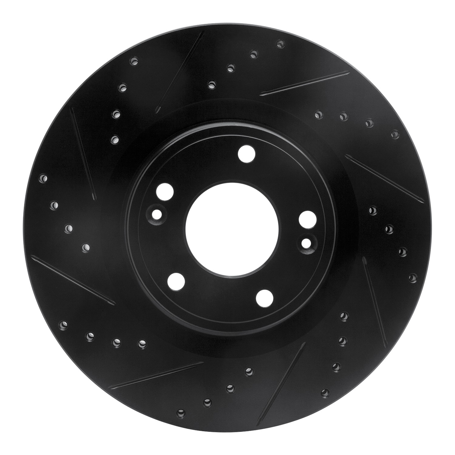 DYN 633-03034L DFC Brake Rotor - Drilled and Slotted - Black - Image 3